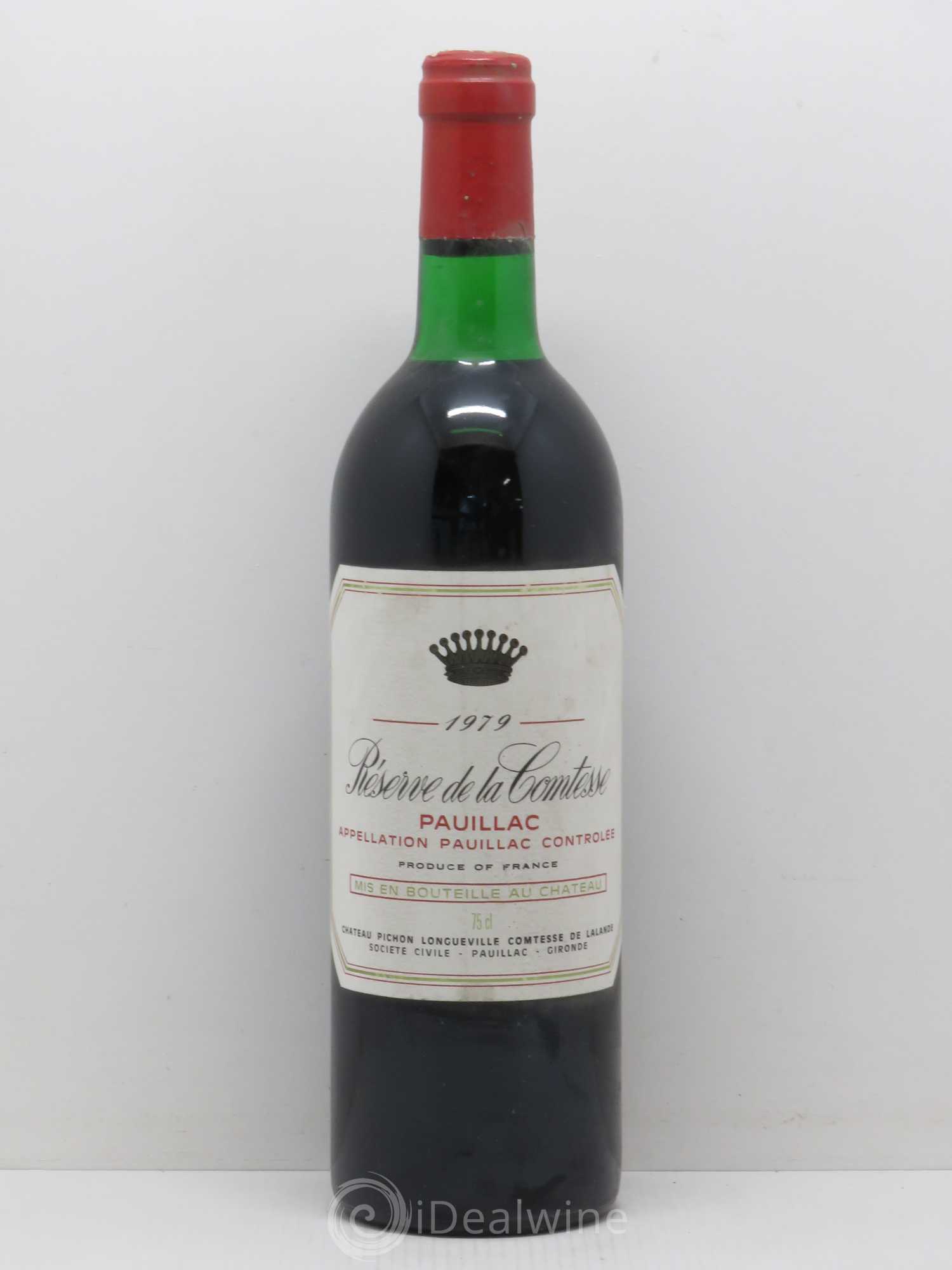 Réserve de la Comtesse Second Vin 1979 - Lot de 1 bouteille - 0