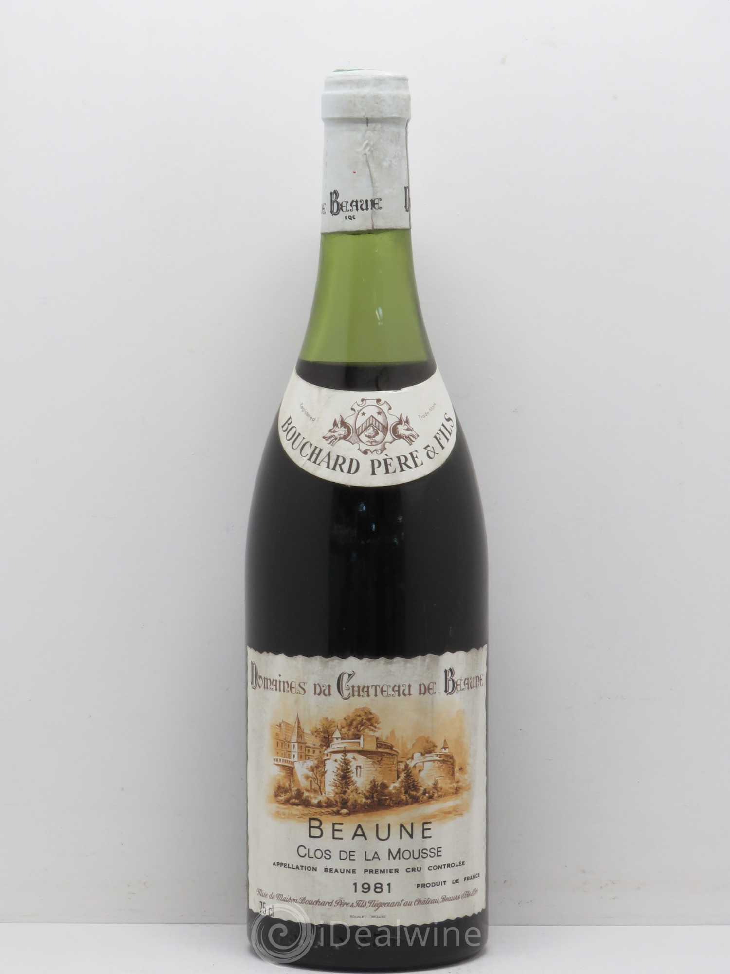 Beaune 1er Cru Clos de la Mousse Bouchard Père & Fils 1981 - Lot de 1 bouteille - 0