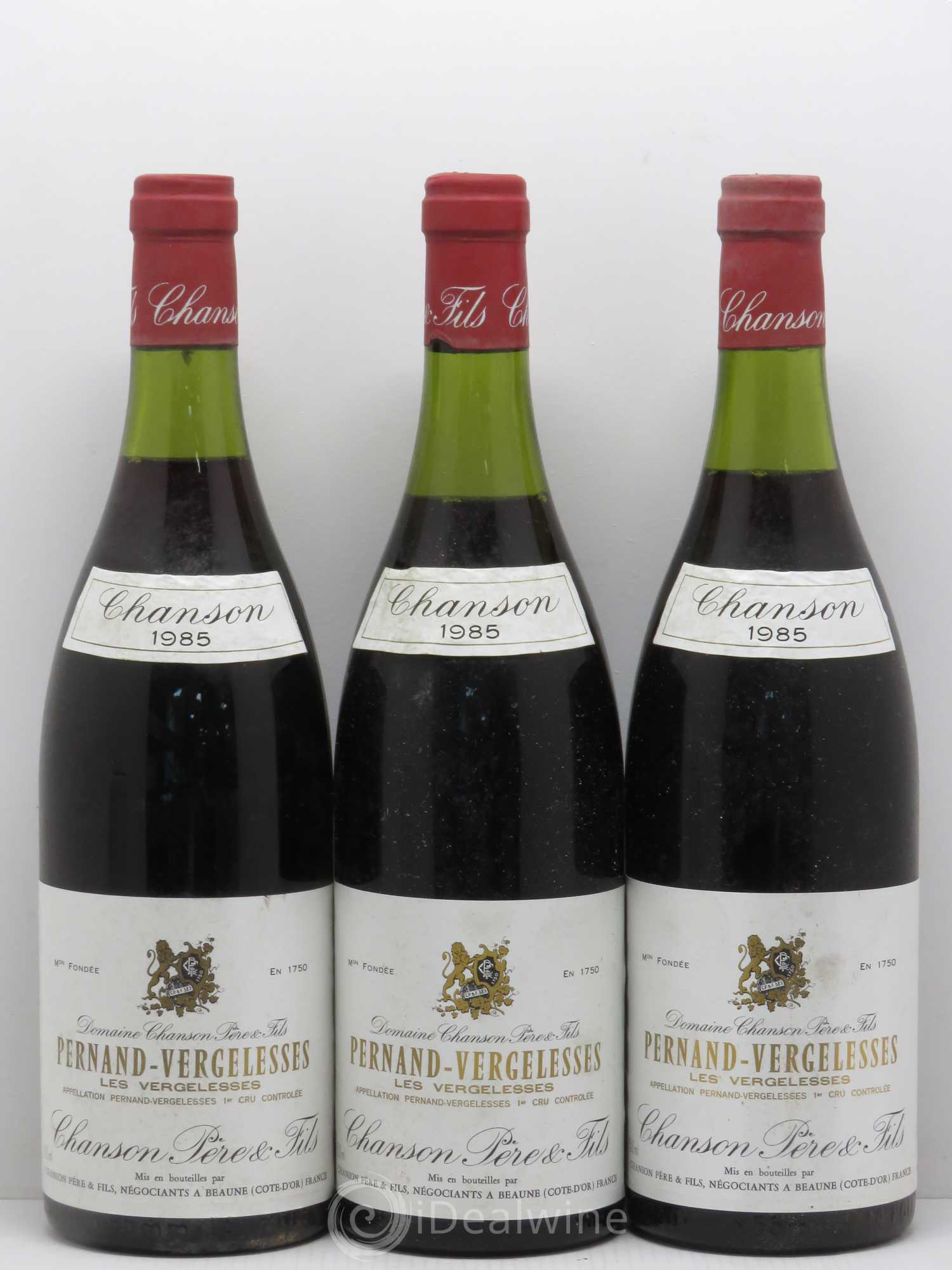 Pernand-Vergelesses 1er Cru Les Vergelesses - Chanson 1985 - Lot de 6 bouteilles - 2