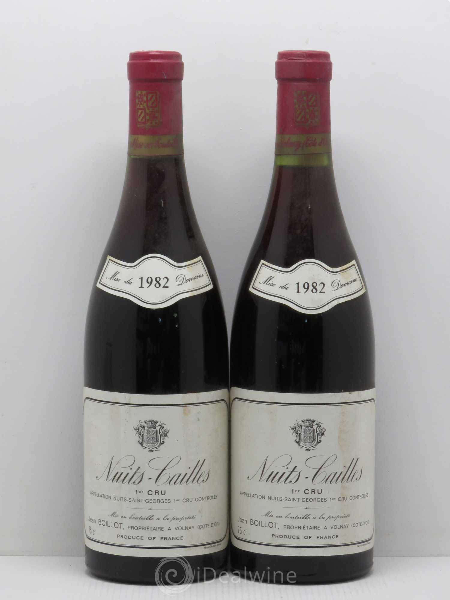 Nuits-Saint-Georges 1er Cru Les Cailles - Boillot 1982 - Posten von 2 Flaschen - 0