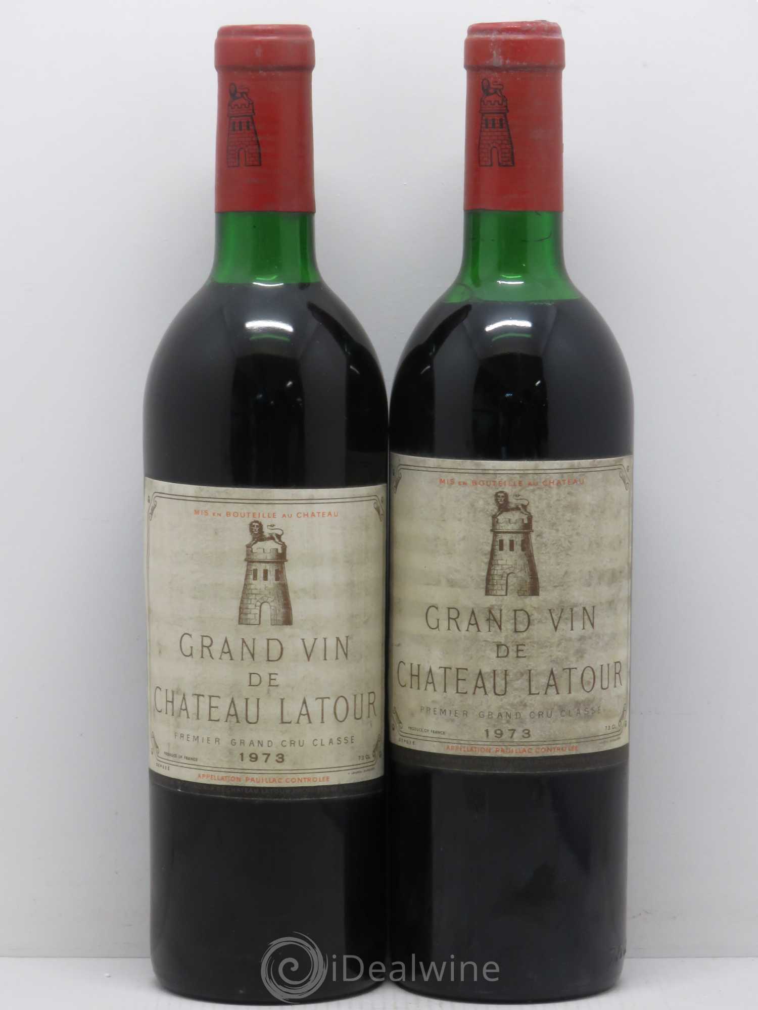 Château Latour 1er Grand Cru Classé 1973 - Lot de 2 bouteilles - 0