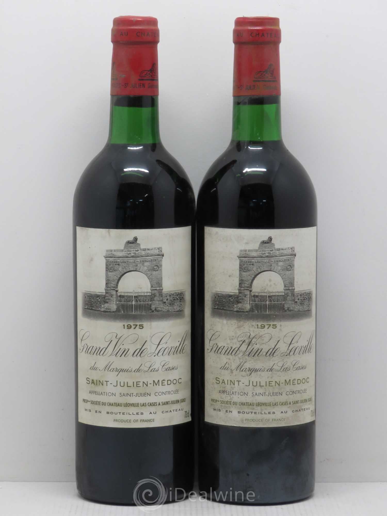Château Léoville Las Cases 2ème Grand Cru Classé 1975 - Lot de 2 bouteilles - 0