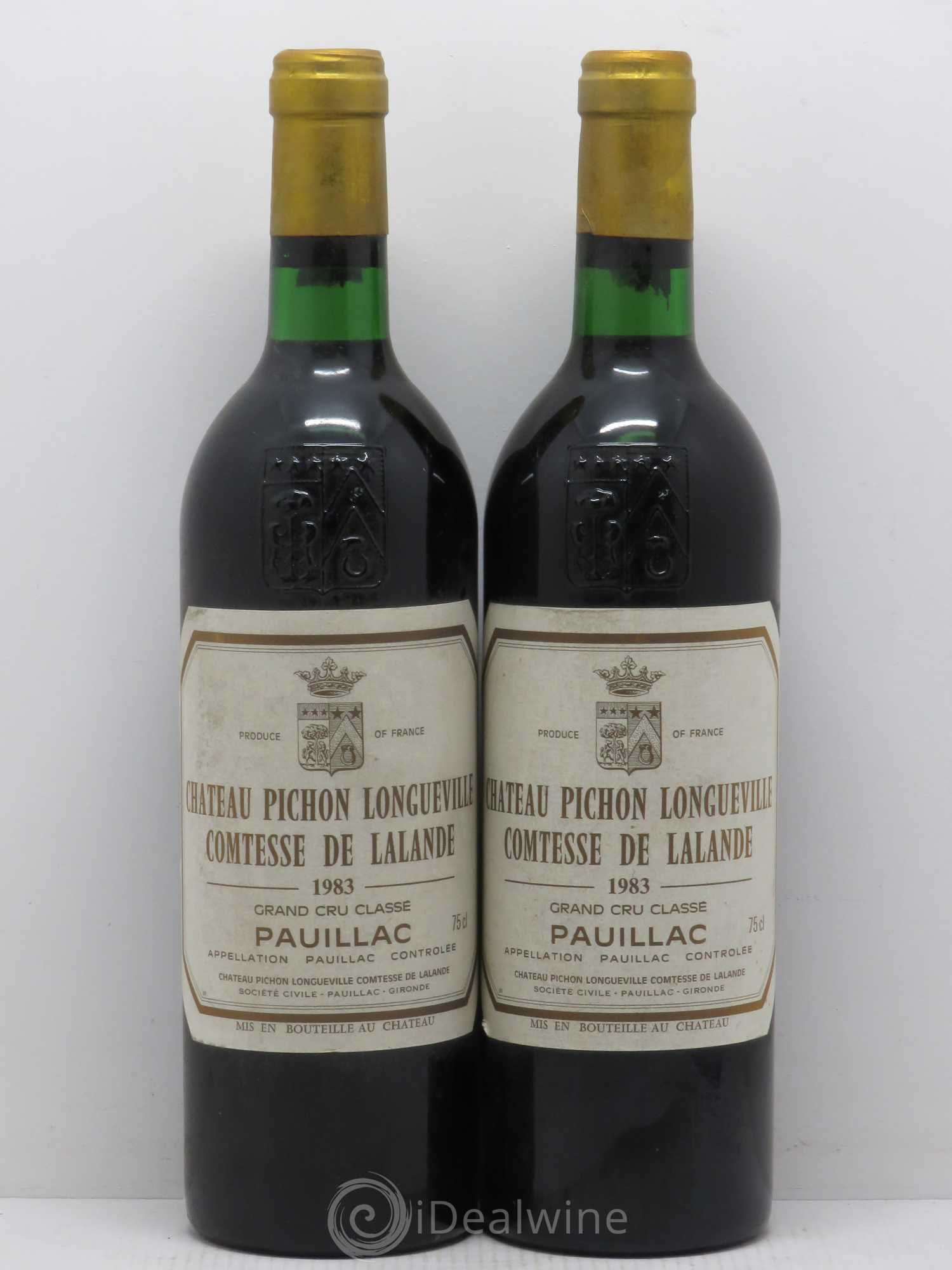 Château Pichon Longueville Comtesse de Lalande 2ème Grand Cru Classé 1983 - Lot de 2 bouteilles - 0