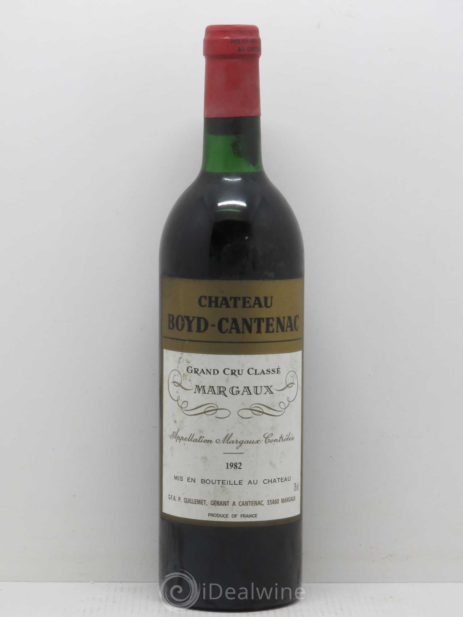 Château Boyd Cantenac 3ème Grand Cru Classé 1982 - Lot de 1 bouteille - 0