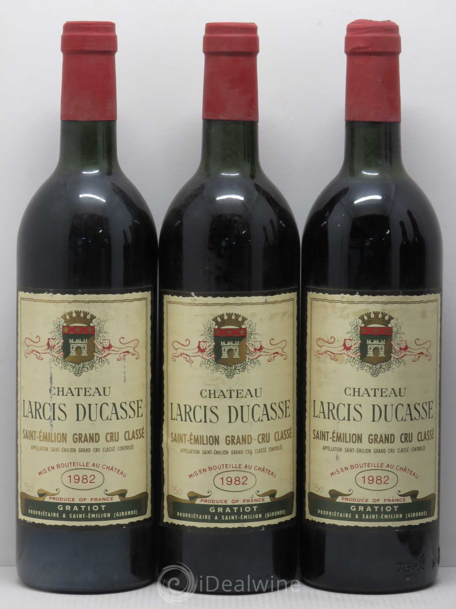 Château Larcis Ducasse 1er Grand Cru Classé B 1982 - Lot de 5 bouteilles - 1