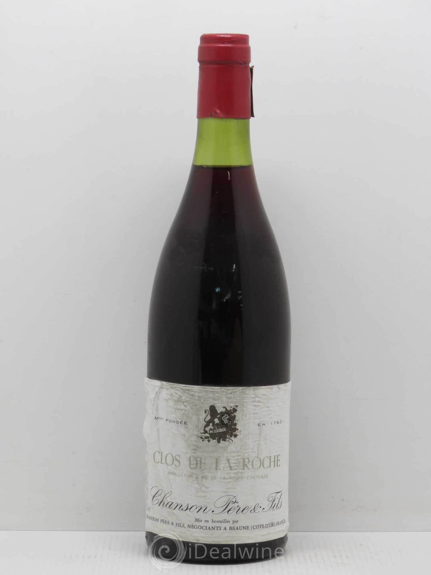 Clos de la Roche Grand Cru Chanson 1983 - Lot de 1 bouteille - 0