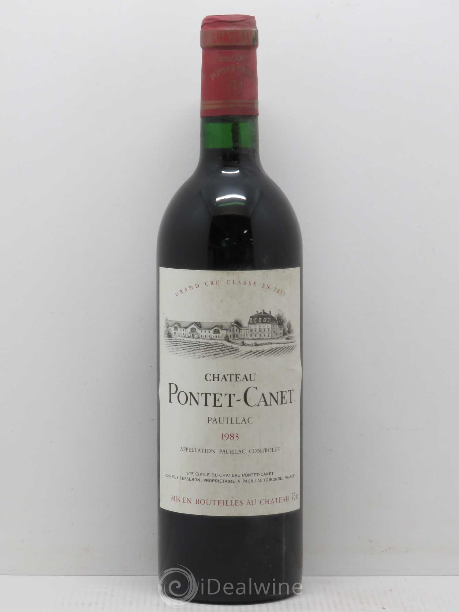 Château Pontet Canet 5ème Grand Cru Classé 1983 - Lot de 1 bouteille - 0