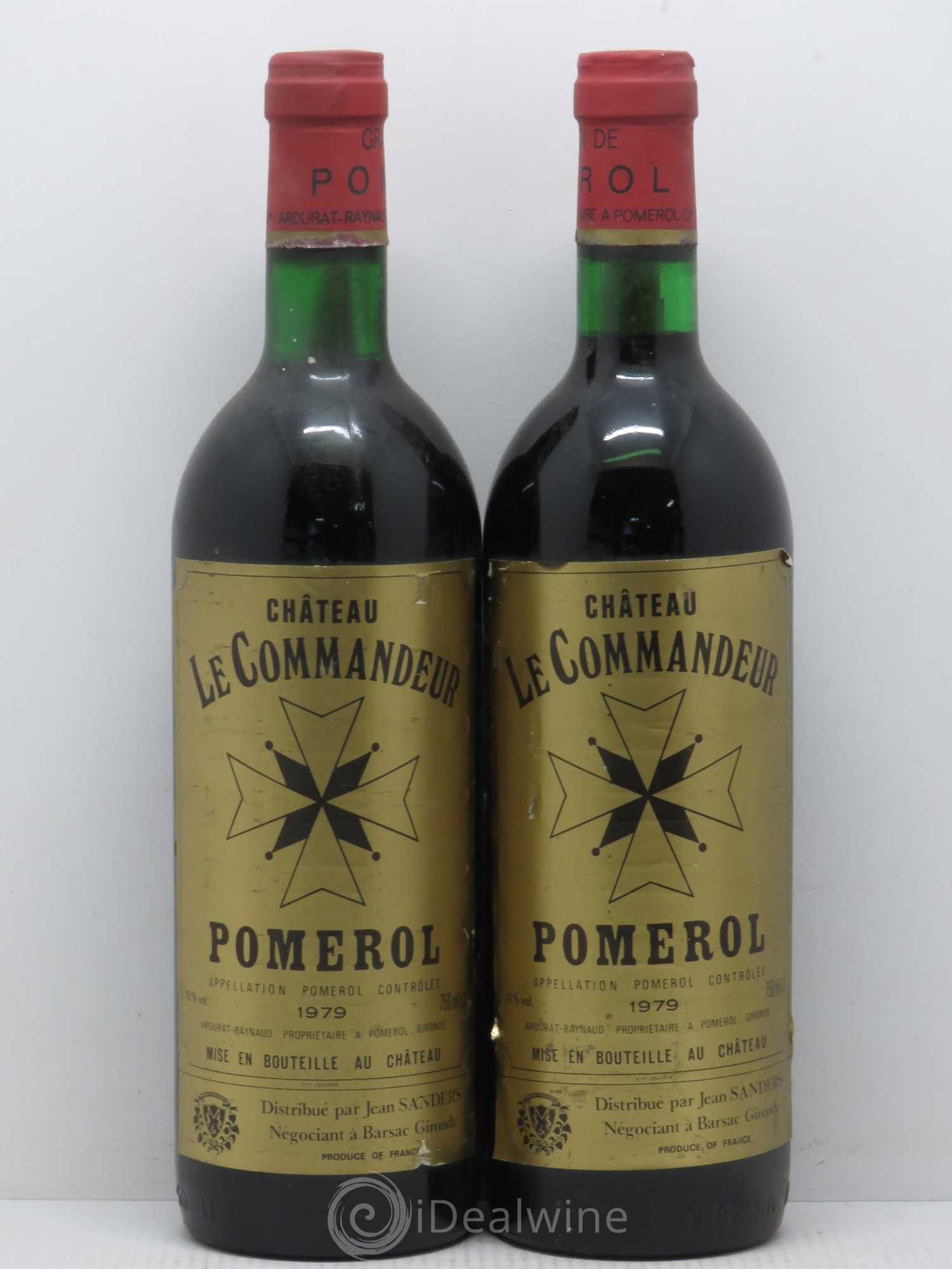 Pomerol Le Commandeur 1979 - Lot de 2 bouteilles - 0