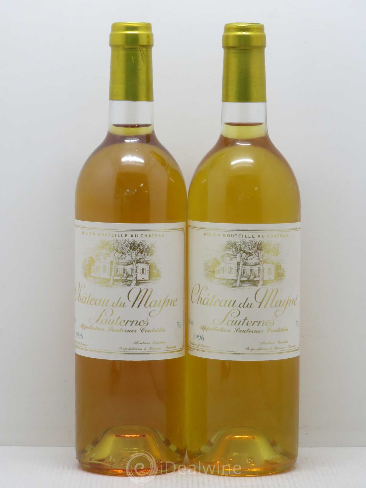 Sauternes Château du Mayne Barsac 1996 - Lot de 5 bouteilles - 2