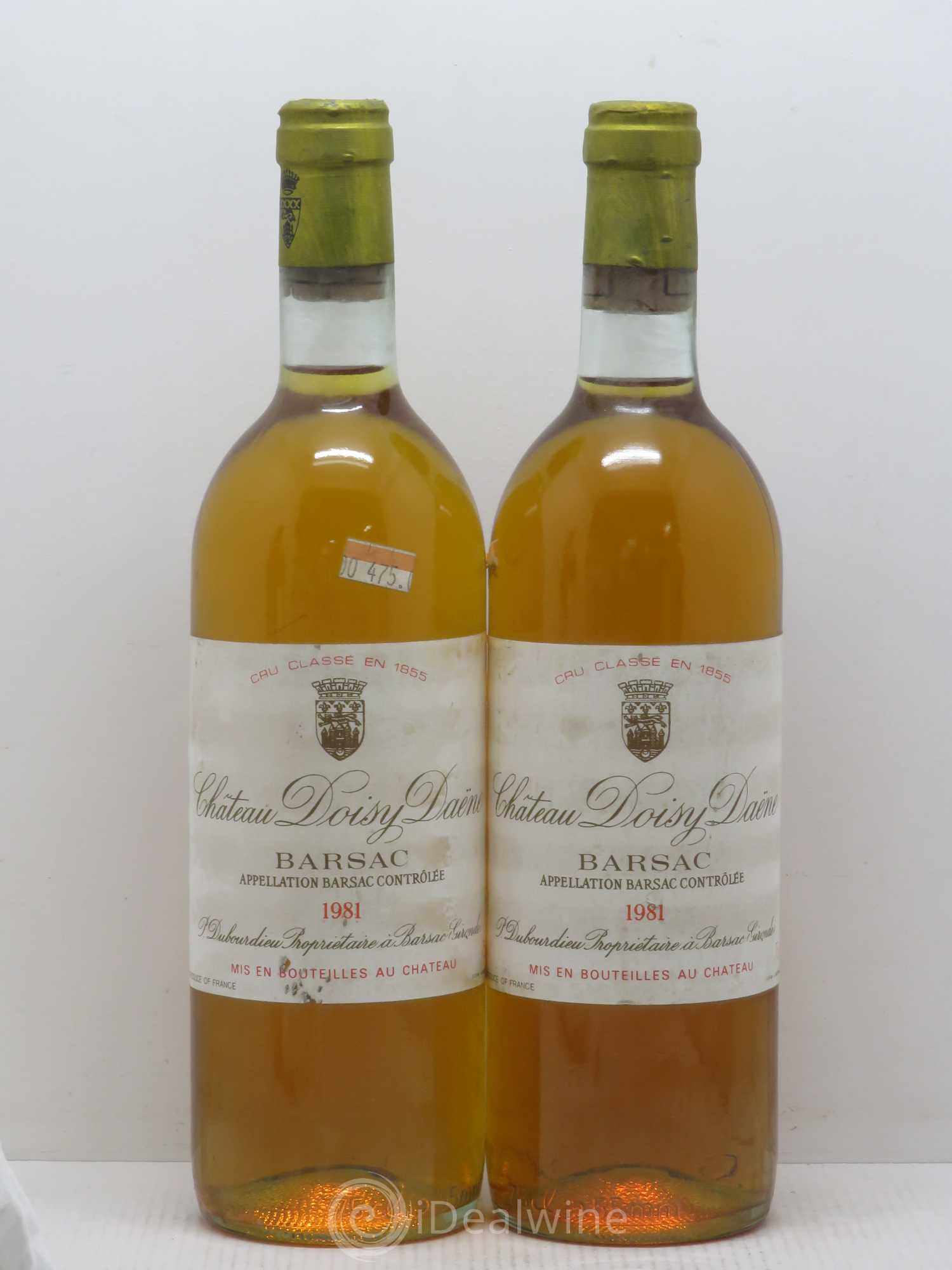 Château Doisy Daëne 2ème Grand Cru Classé 1981 - Lotto di 2 bottiglie - 0