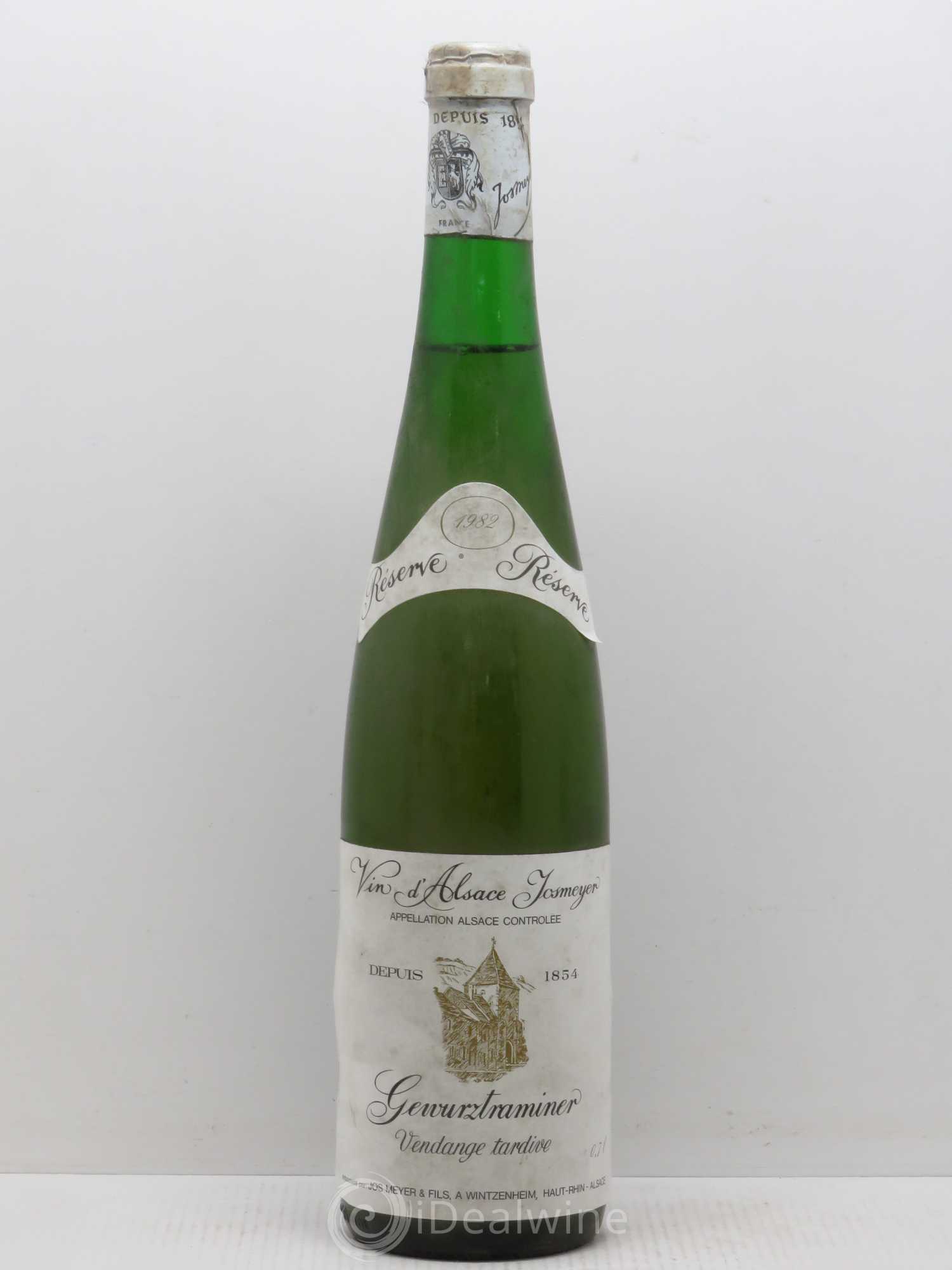 Gewurztraminer Vendanges Tardives Josmeyer 1982 - Lotto di 1 bottiglia - 0