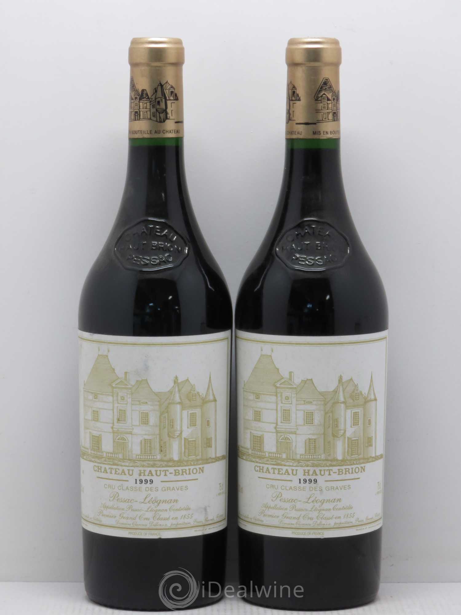 Château Haut Brion 1er Grand Cru Classé 1999 - Lot de 2 bouteilles - 0