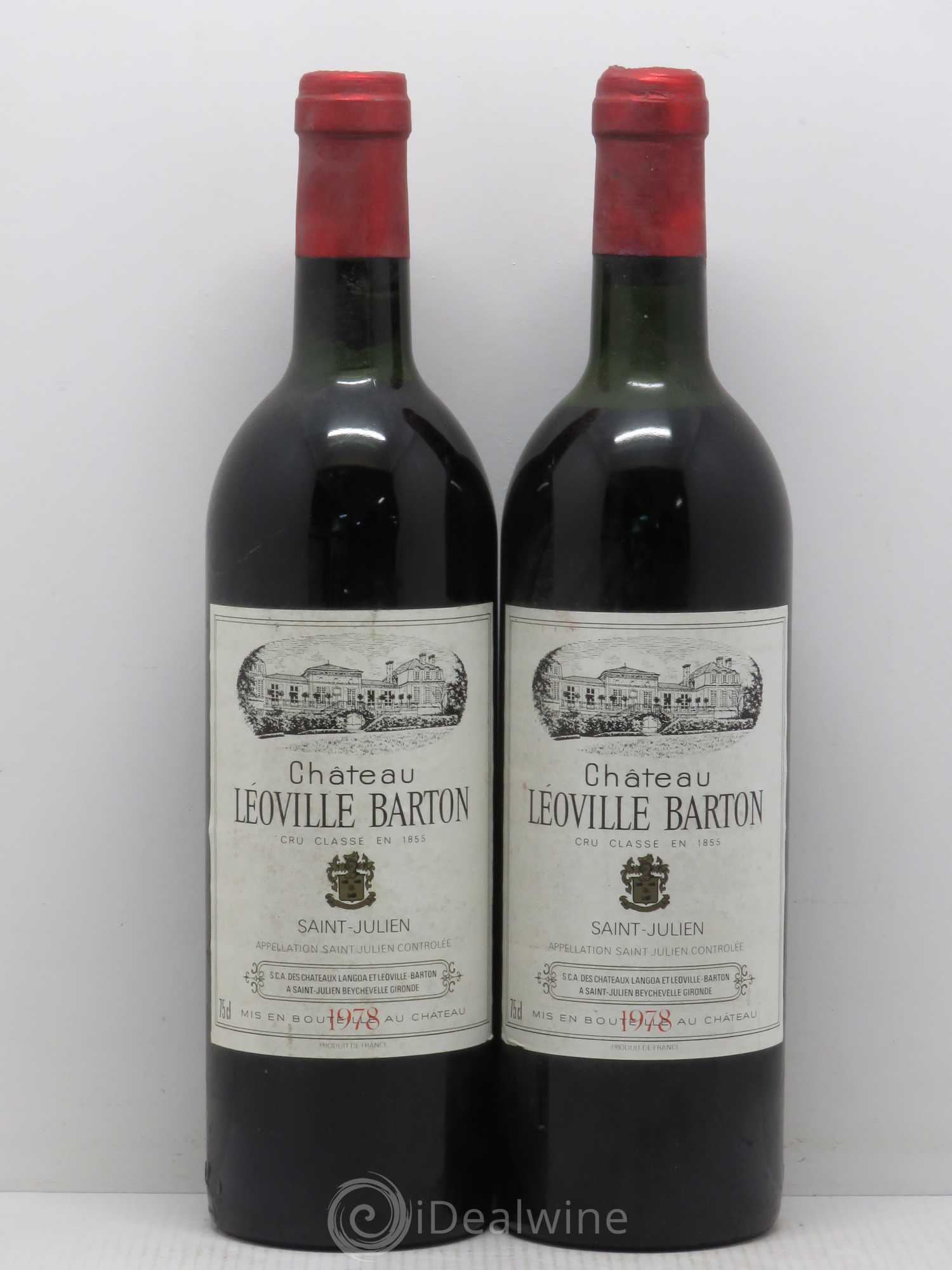 Château Léoville Barton 2ème Grand Cru Classé 1978 - Lot de 2 bouteilles - 0