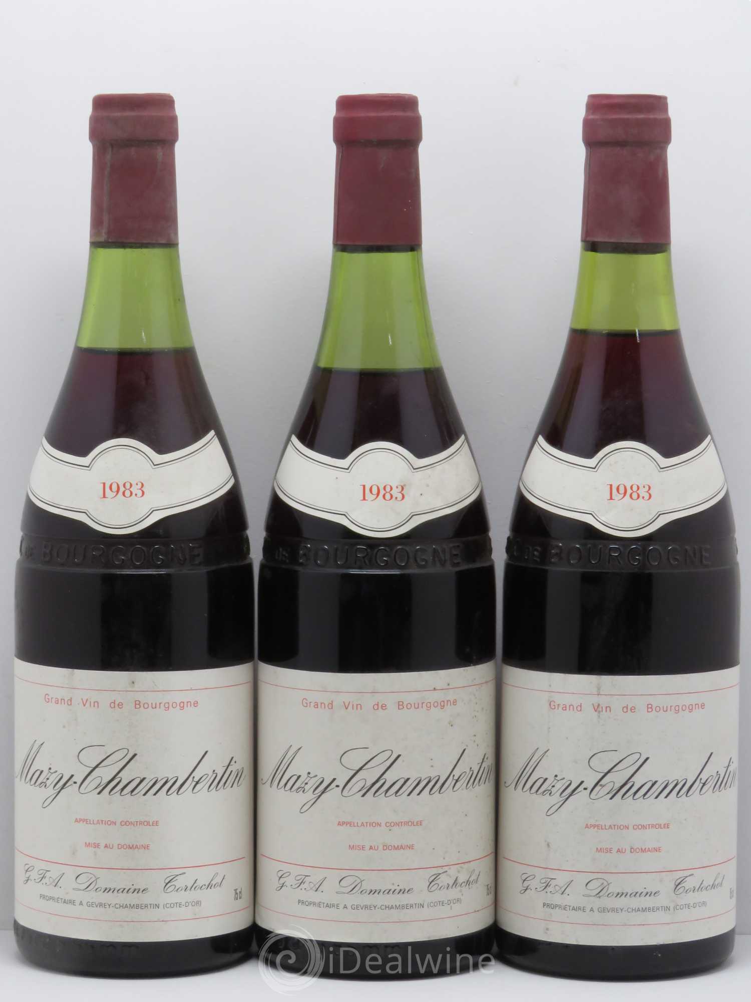 Mazis-Chambertin Grand Cru Tortochot 1983 - Lot de 3 bouteilles - 0
