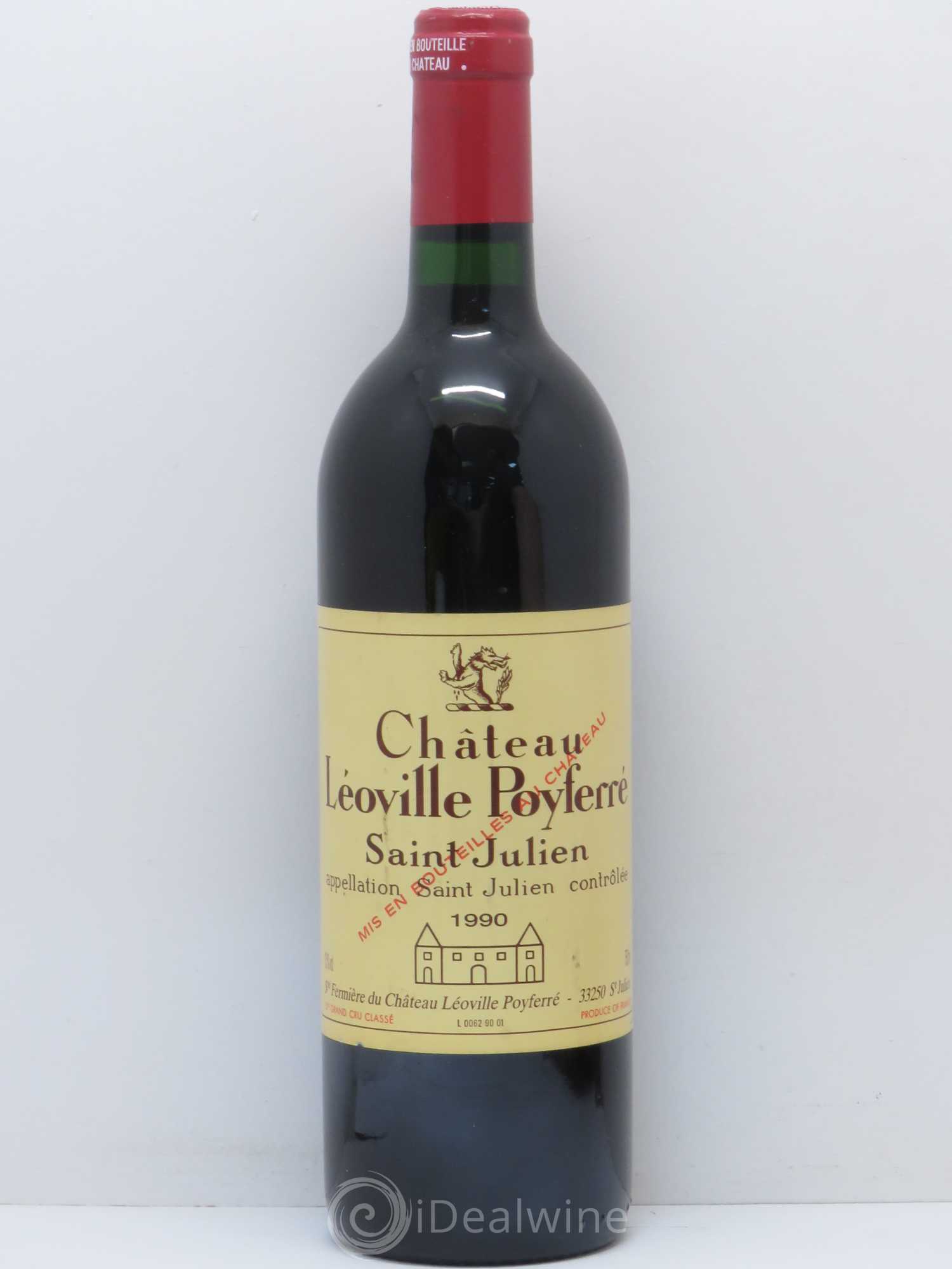 Château Léoville Poyferré 2ème Grand Cru Classé 1990 - Lot de 1 bouteille - 0