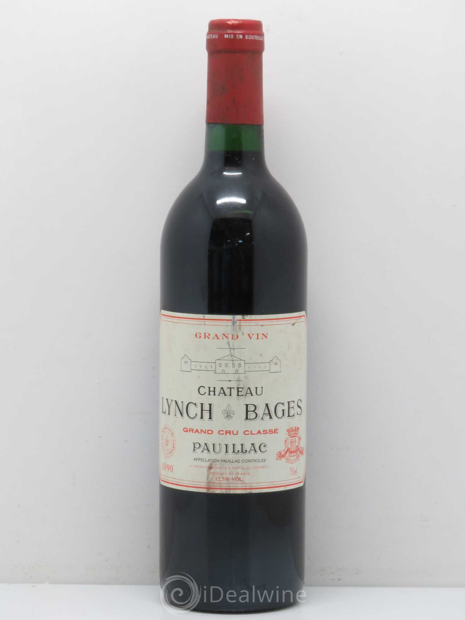 Château Lynch Bages 5ème Grand Cru Classé 1990 - Lot de 1 bouteille - 0