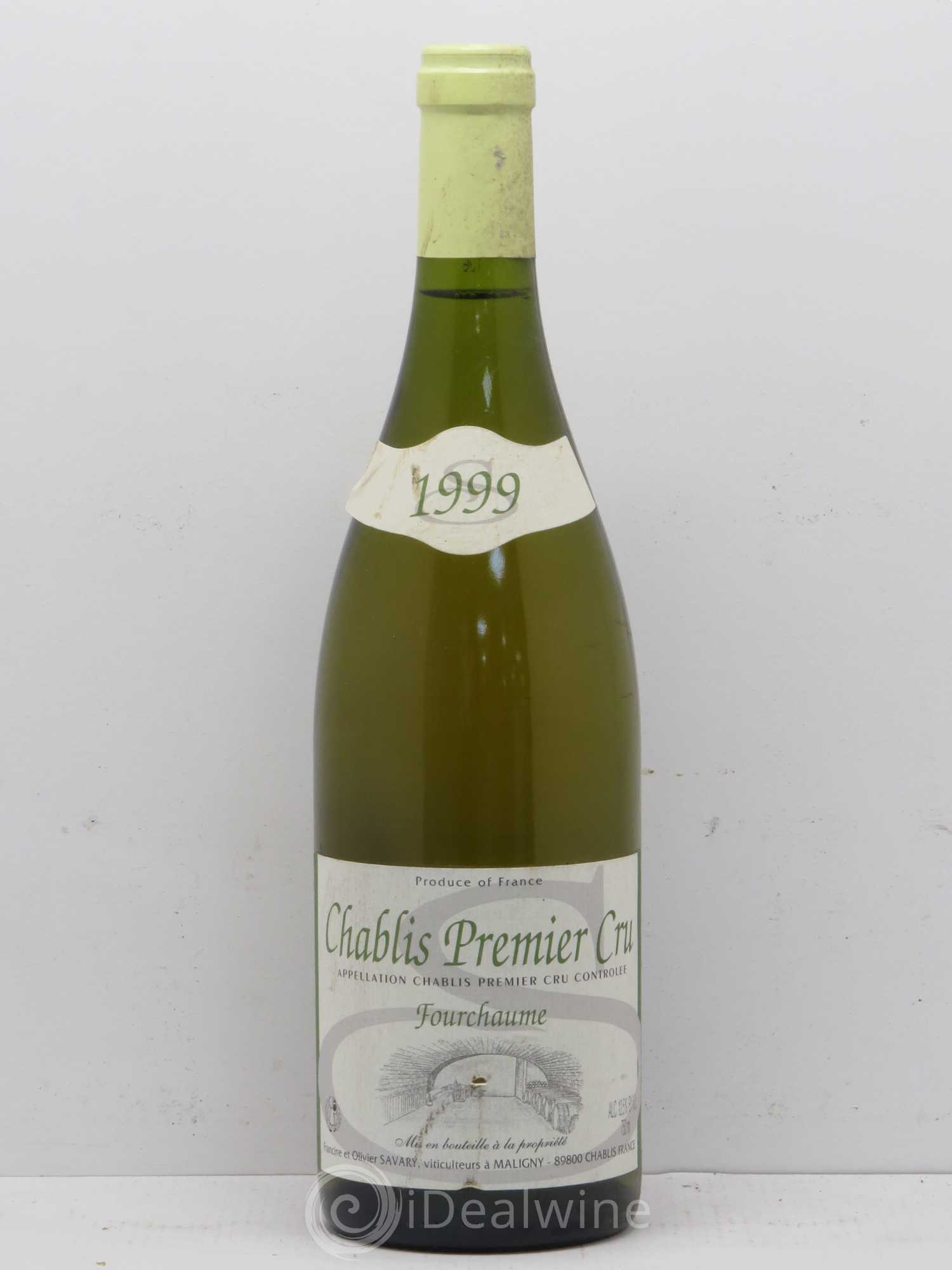 Chablis 1er Cru Fourchaume Domaine Savary 1999 - Posten von 1 Flasche - 0