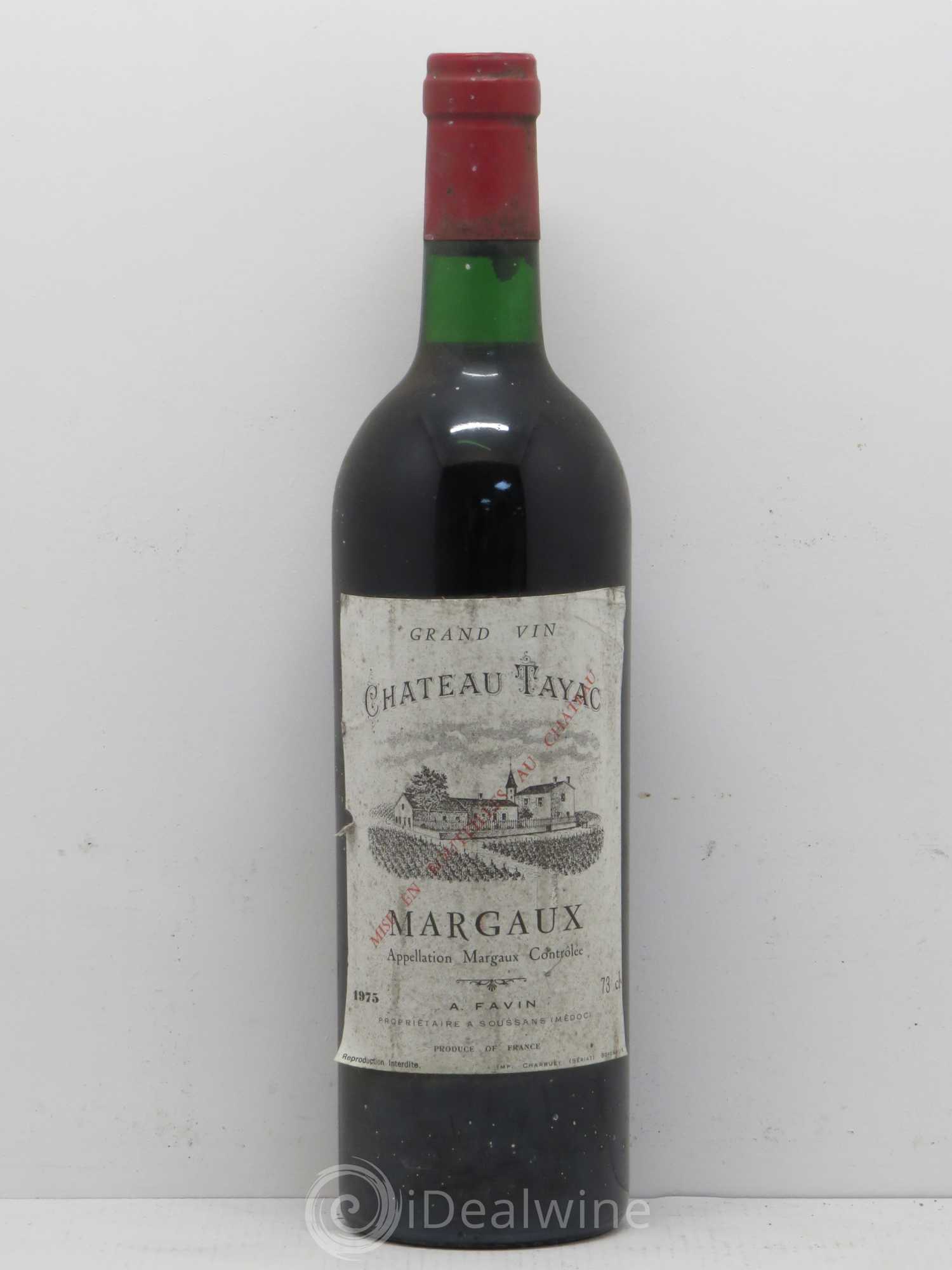 Château Tayac Cru Bourgeois 1975 - Lot de 1 bouteille - 0