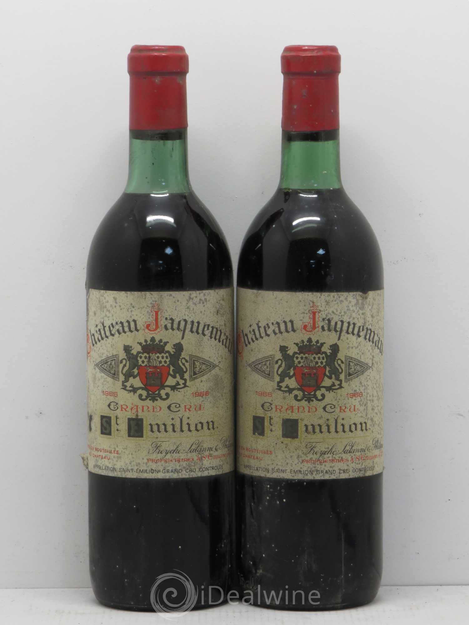 Saint-Émilion Jacquemeau 1966 - Posten von 2 Flaschen - 0