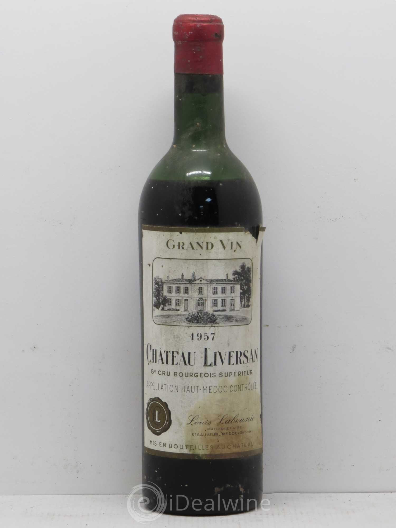 Château Liversan Cru Bourgeois 1957 - Lot de 1 bouteille - 0