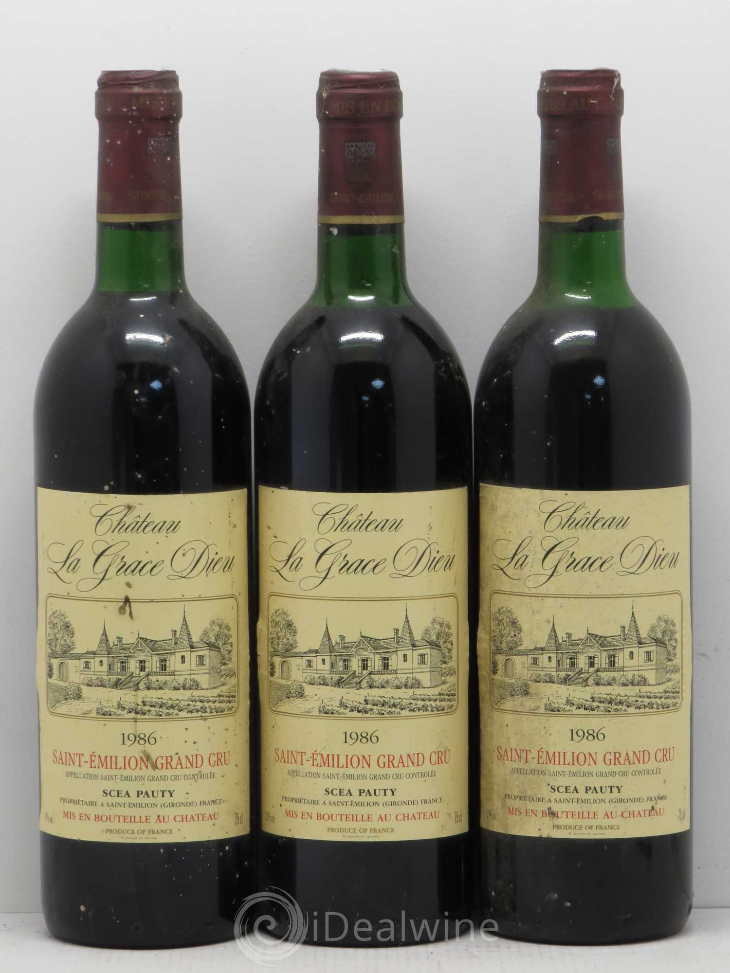 Château la Grâce Dieu (sans prix de réserve) 1986 - Lot de 6 bouteilles - 2