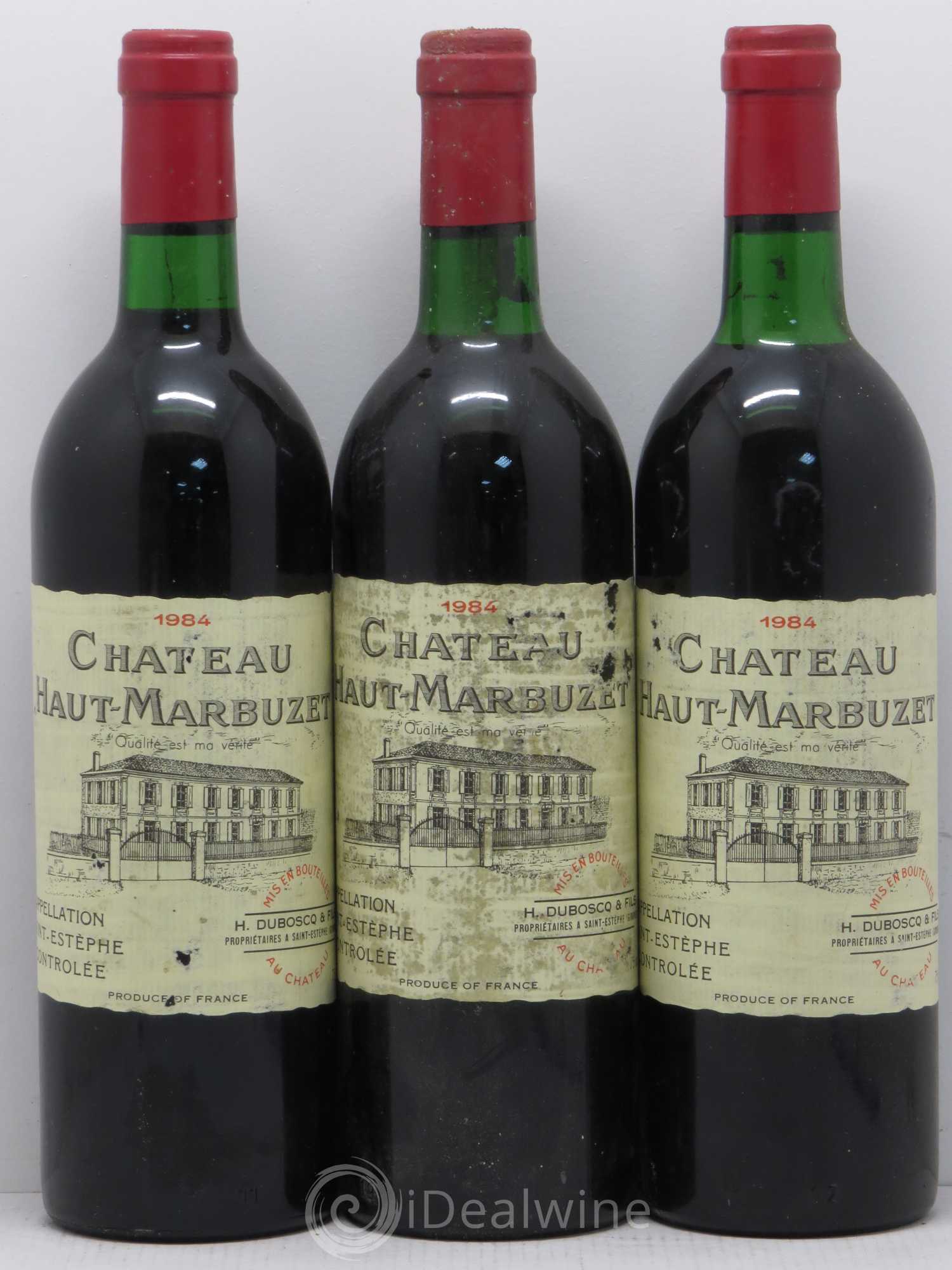 Château Haut Marbuzet 1984 - Lot de 6 bouteilles - 2
