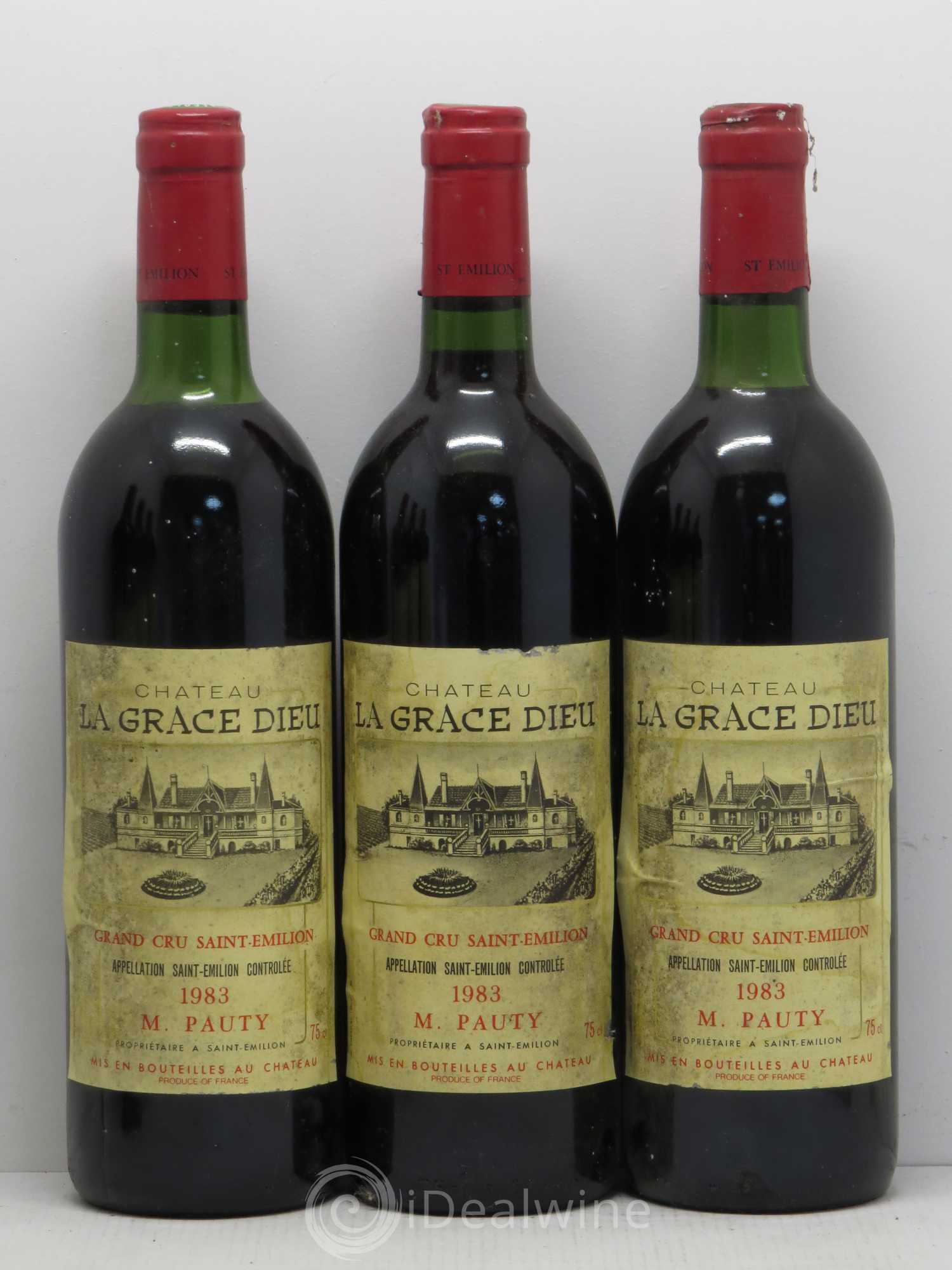 Château la Grâce Dieu (sans prix de réserve) 1983 - Lot de 6 bouteilles - 1