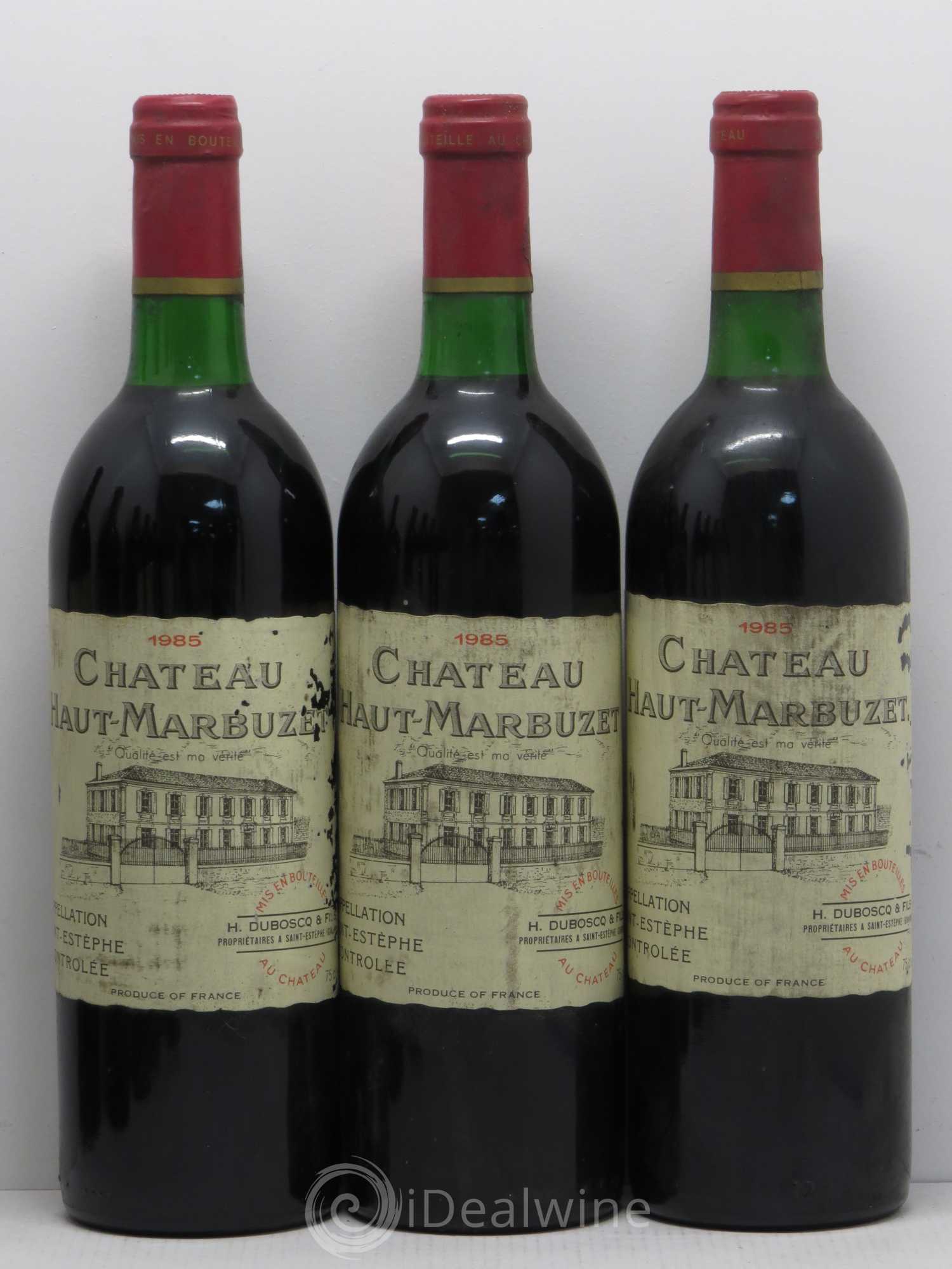 Château Haut Marbuzet 1985 - Lot de 12 bouteilles - 2