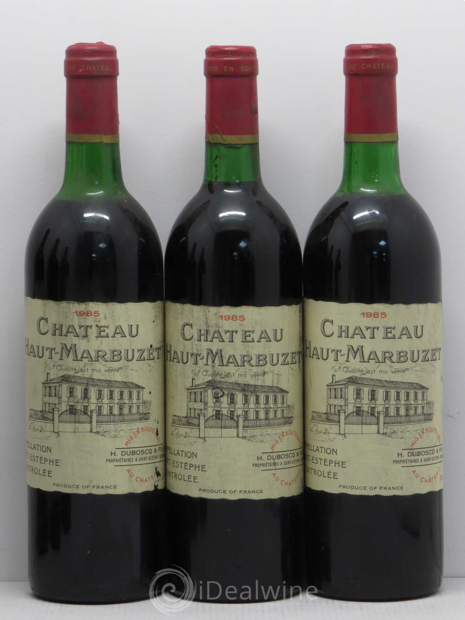 Château Haut Marbuzet 1985 - Lot de 12 bouteilles - 3