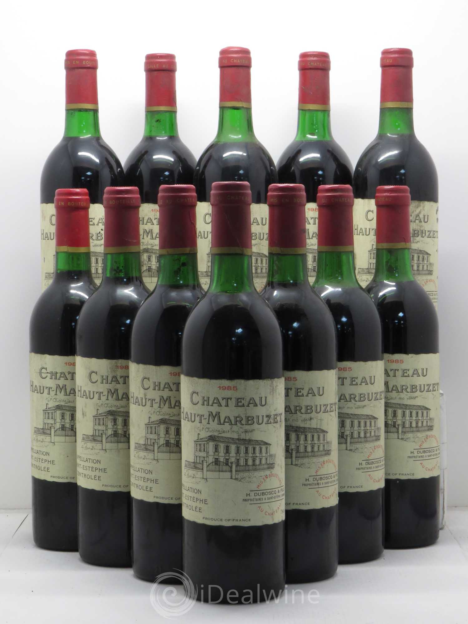 Château Haut Marbuzet 1985 - Lot de 12 bouteilles - 0