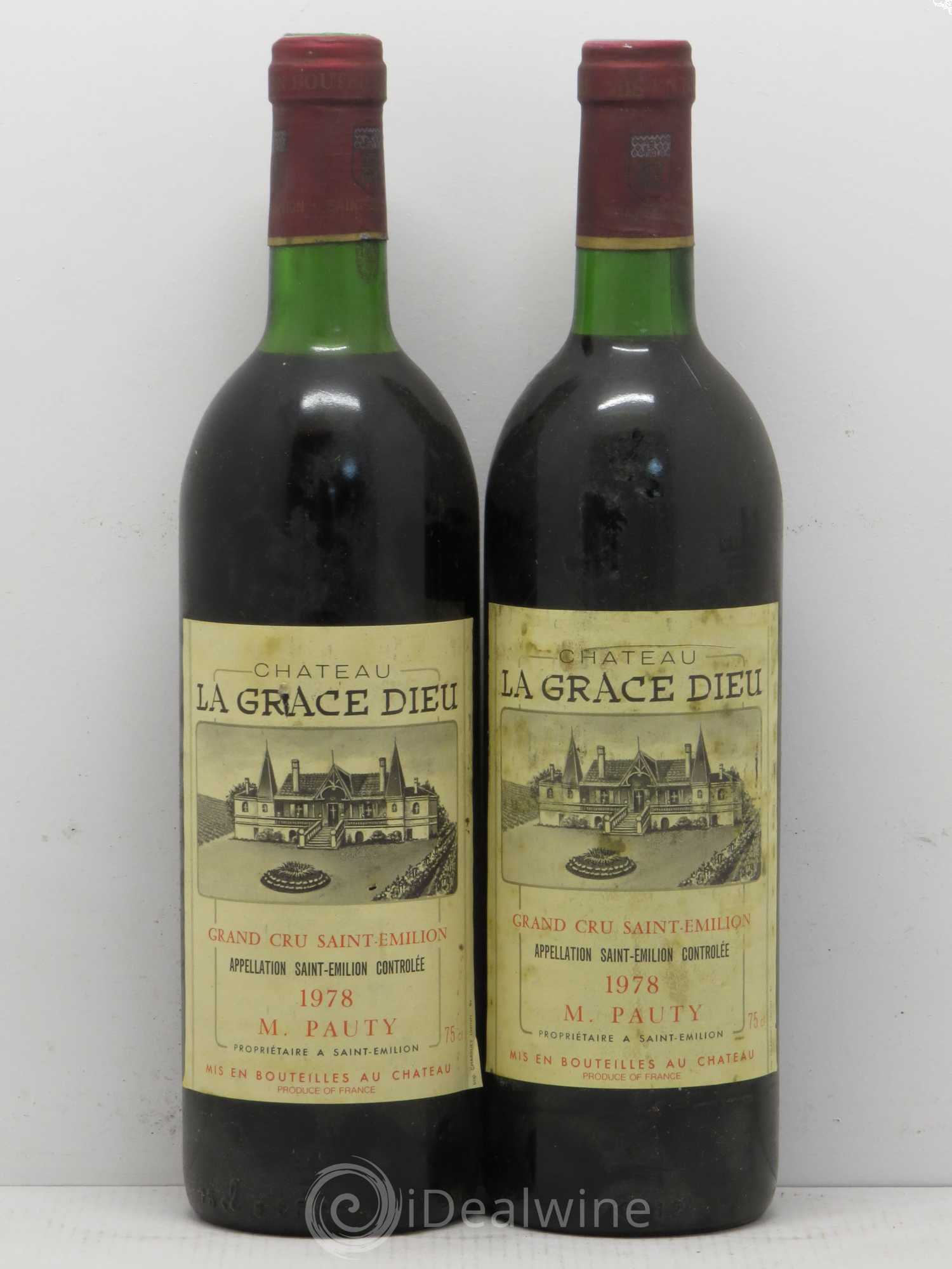 Château la Grâce Dieu 1978 - Lot de 2 bouteilles - 0