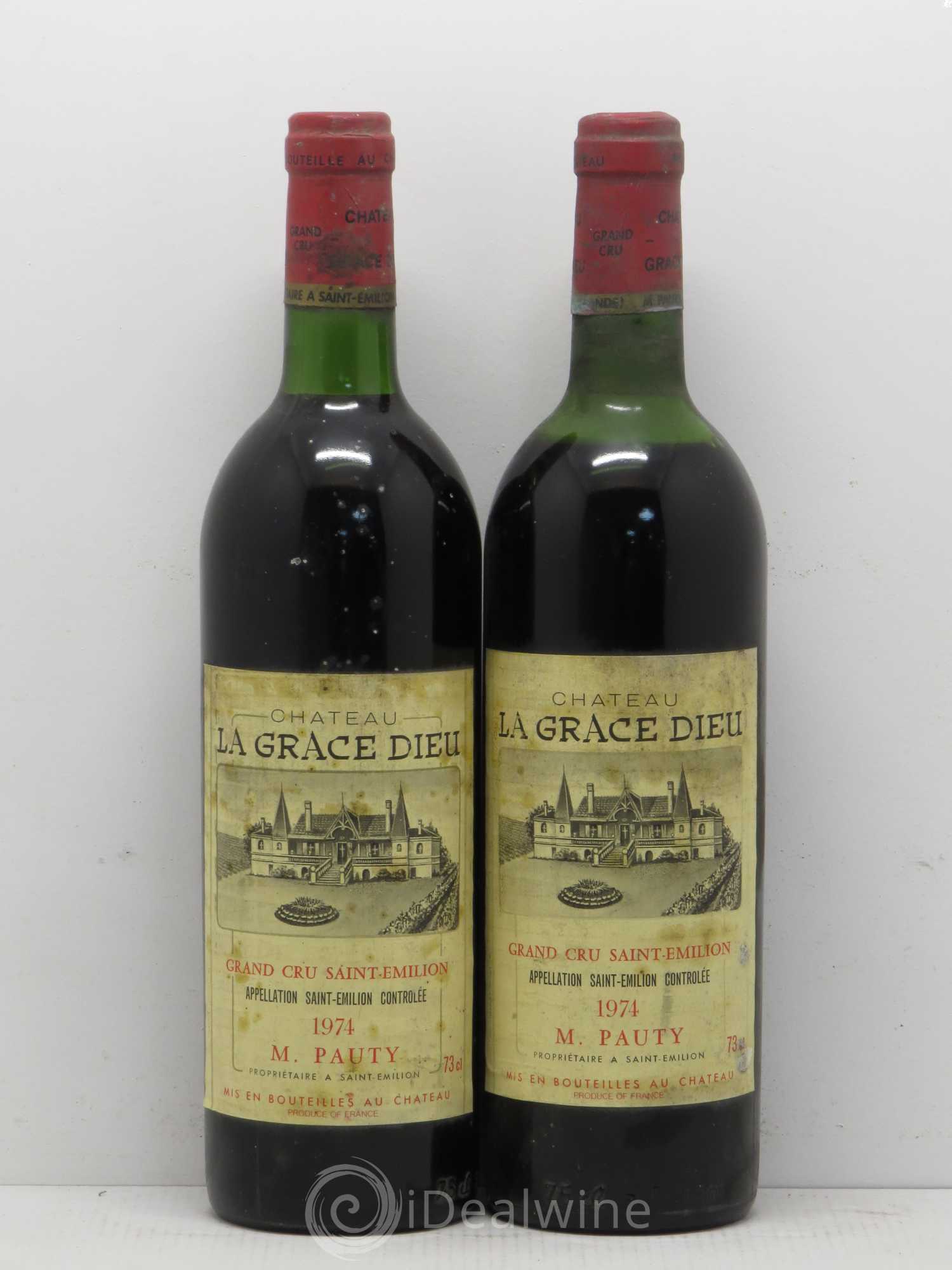 Château la Grâce Dieu 1974 - Lot de 5 bouteilles - 2