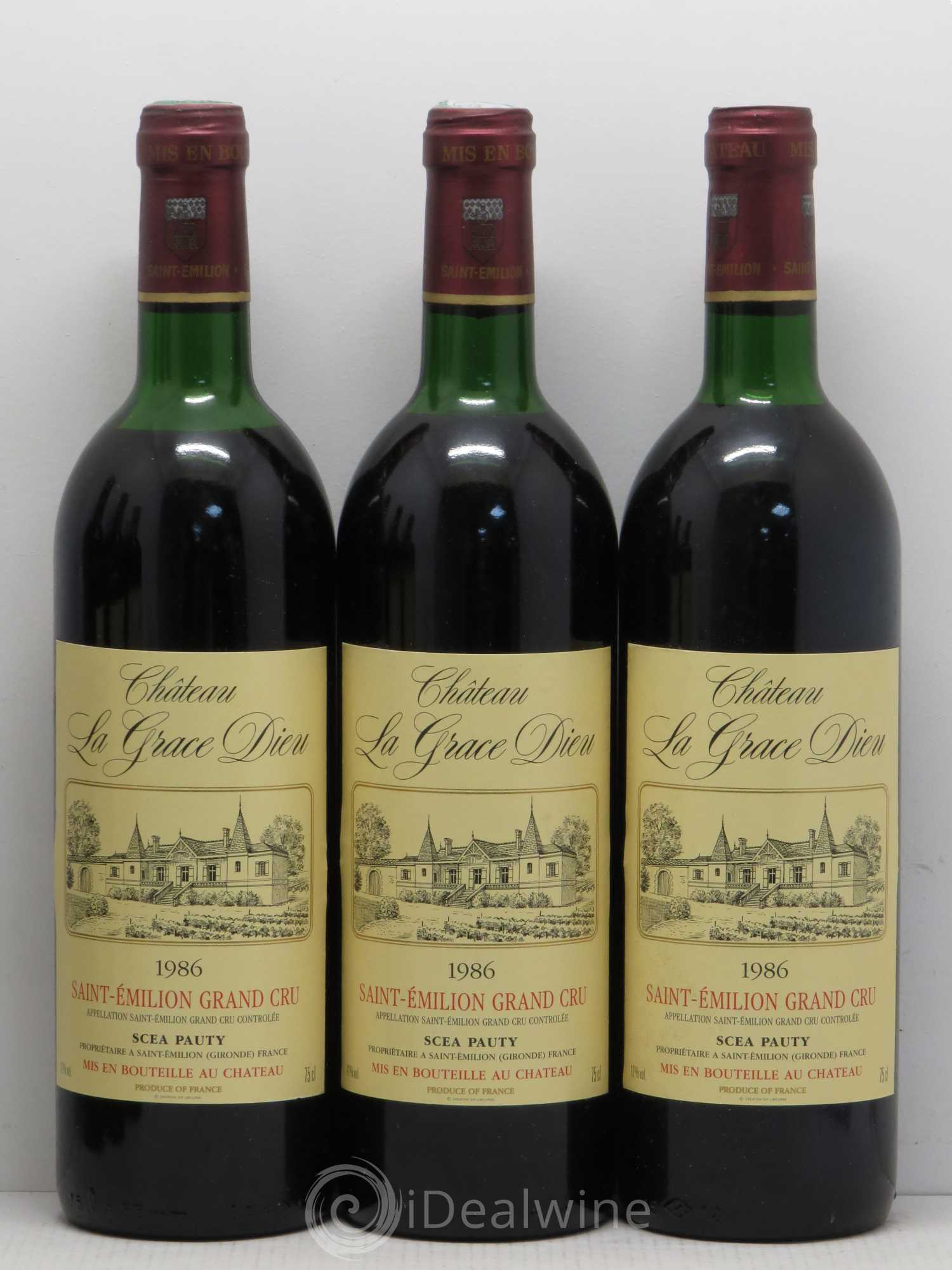 Château la Grâce Dieu (sans prix de réserve) 1986 - Lot de 12 bouteilles - 3