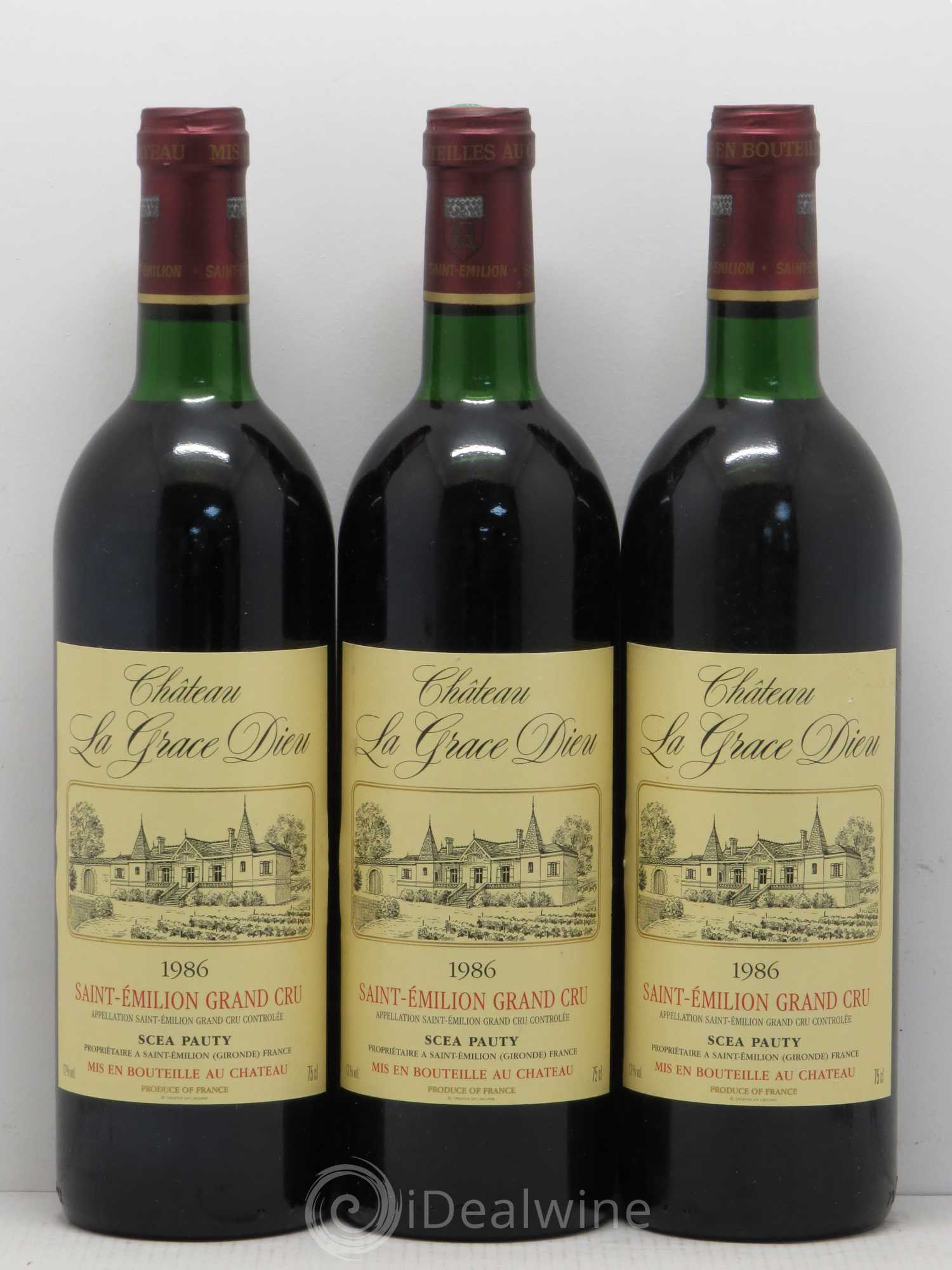 Château la Grâce Dieu (sans prix de réserve) 1986 - Lot de 12 bouteilles - 4