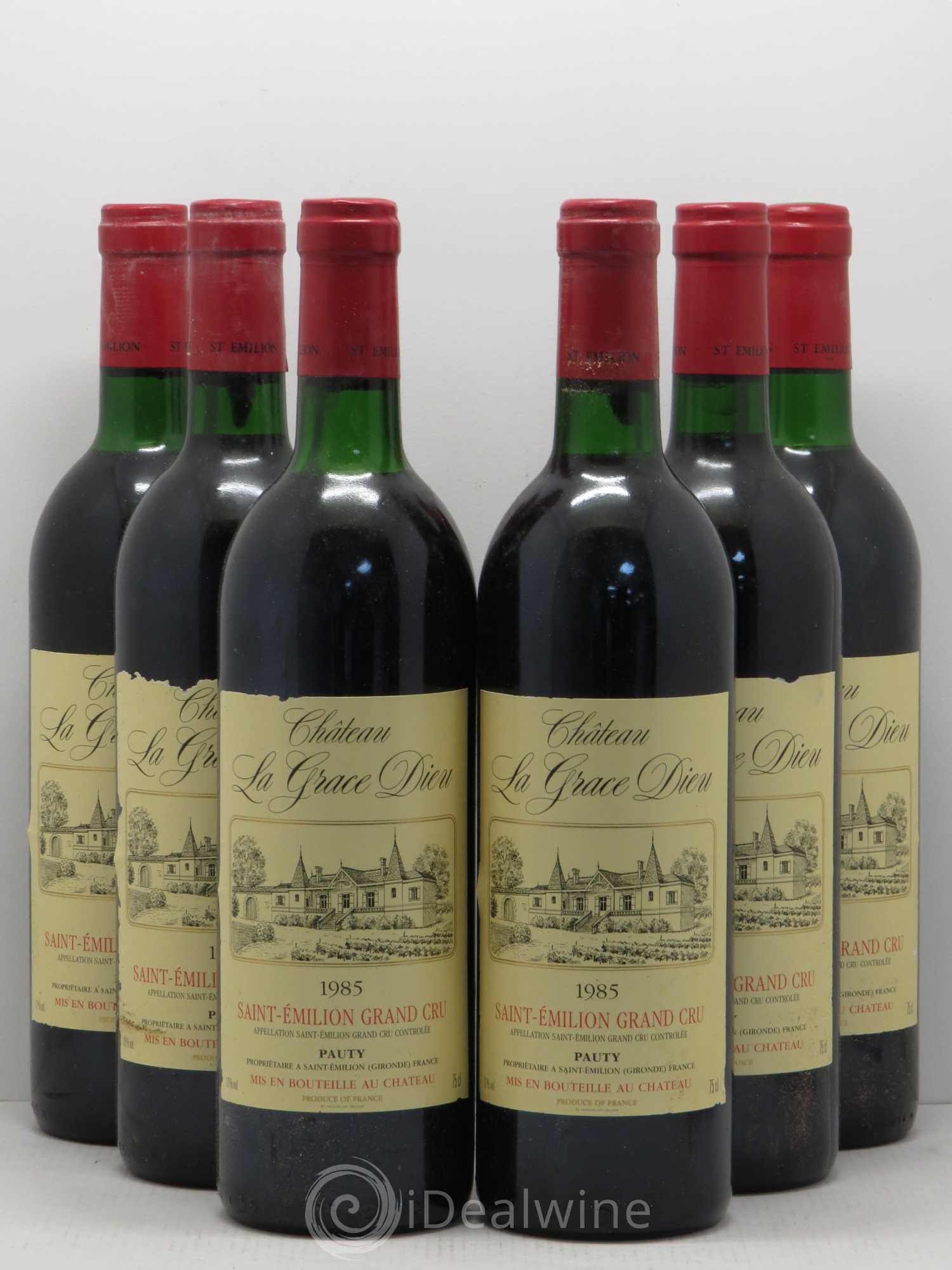 Château la Grâce Dieu 1985 - Lot de 6 bouteilles - 0