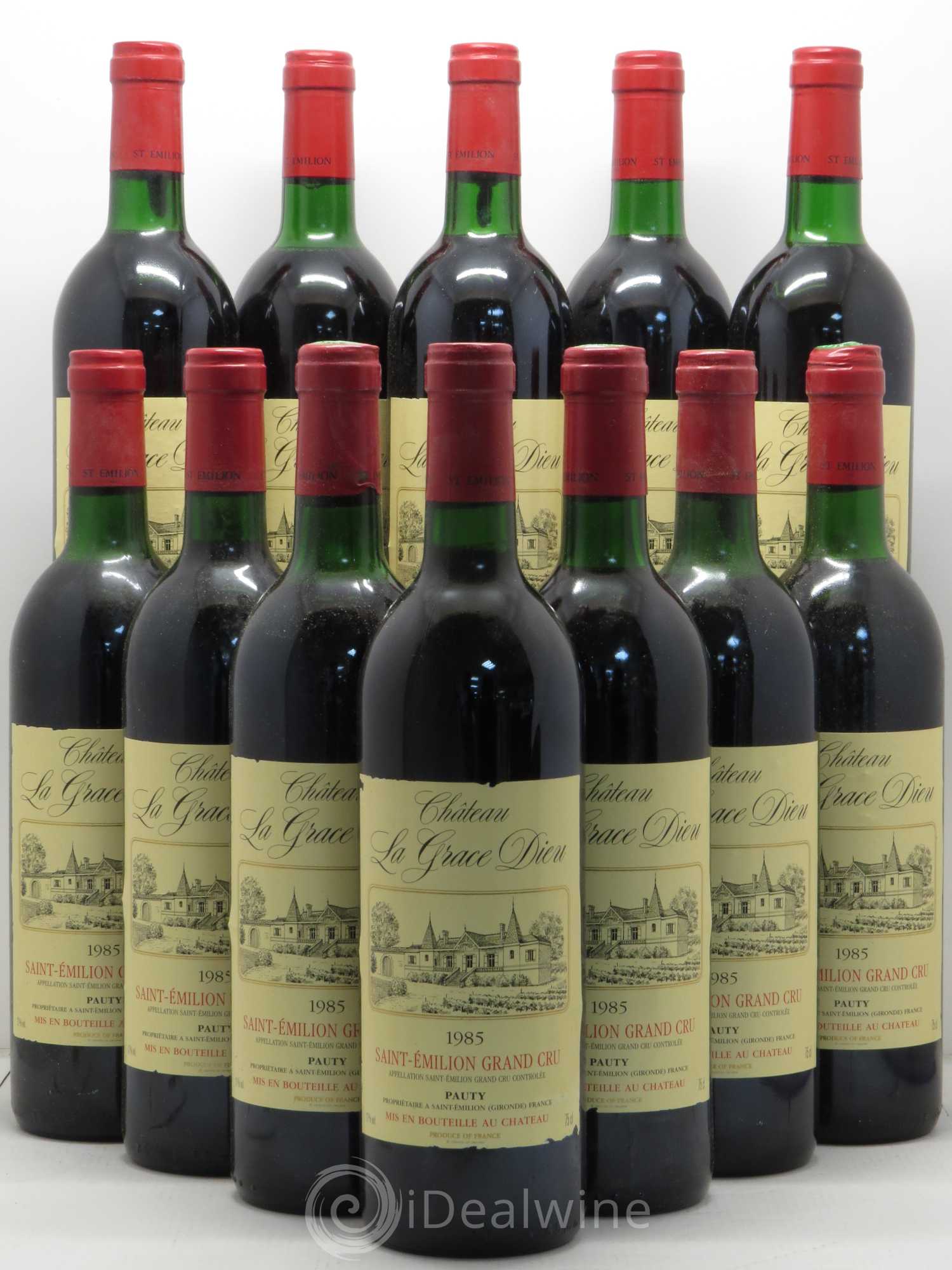 Château la Grâce Dieu (sans prix de réserve) 1985 - Lot de 12 bouteilles - 0