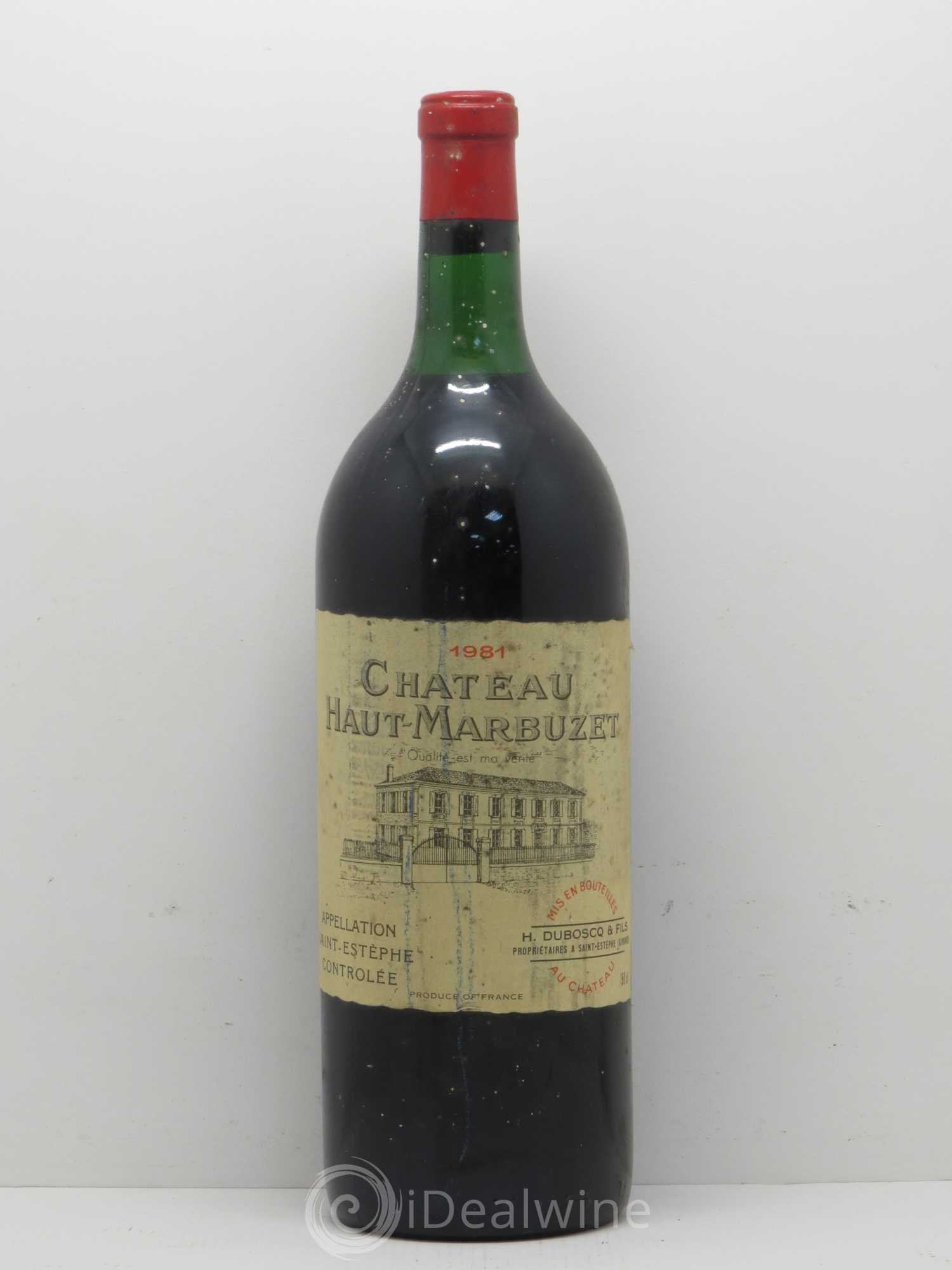 Château Haut Marbuzet 1981 - Lot de 1 magnum - 0