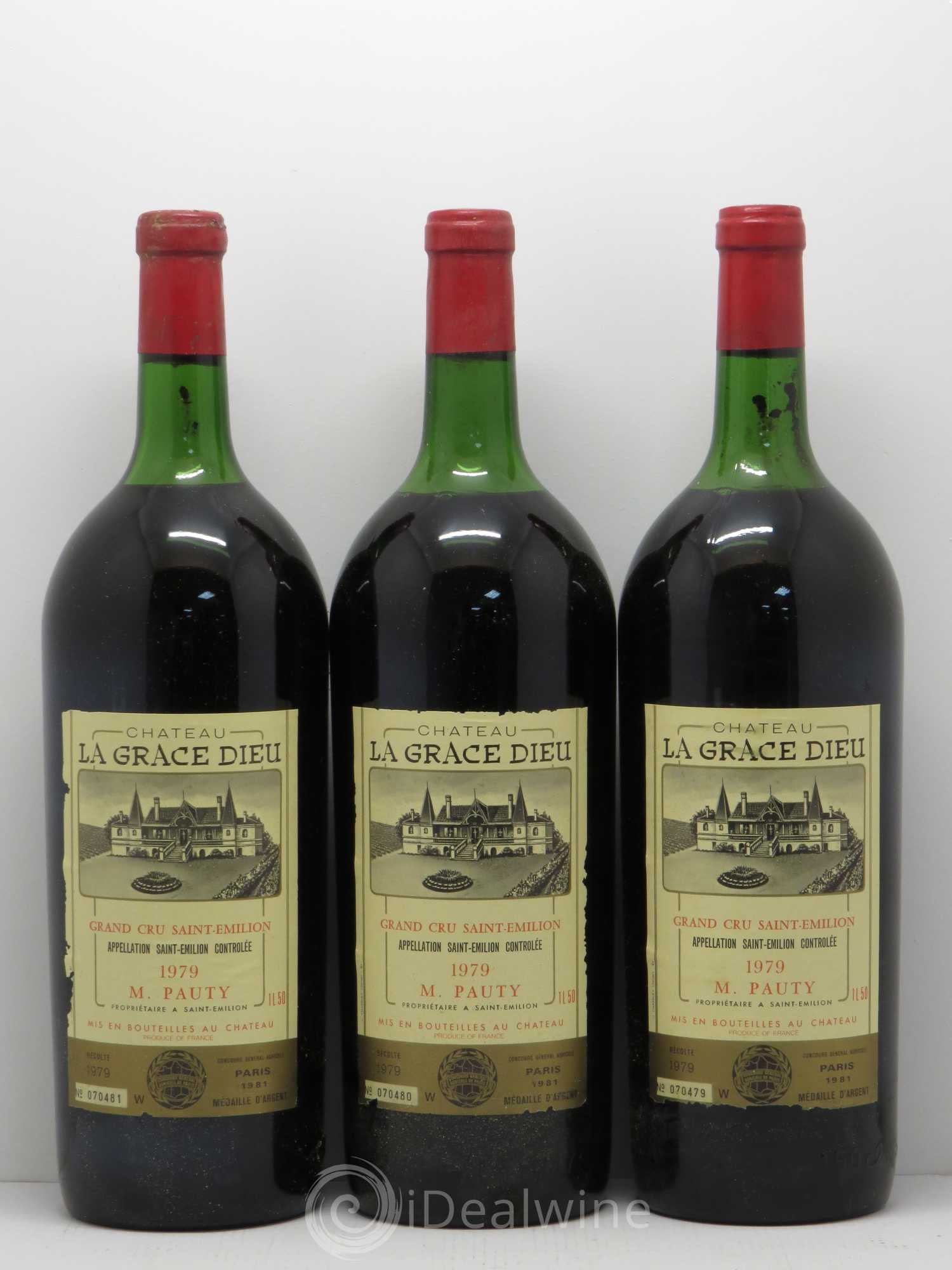 Château la Grâce Dieu (sans prix de réserve) 1979 - Lot de 3 magnums - 0