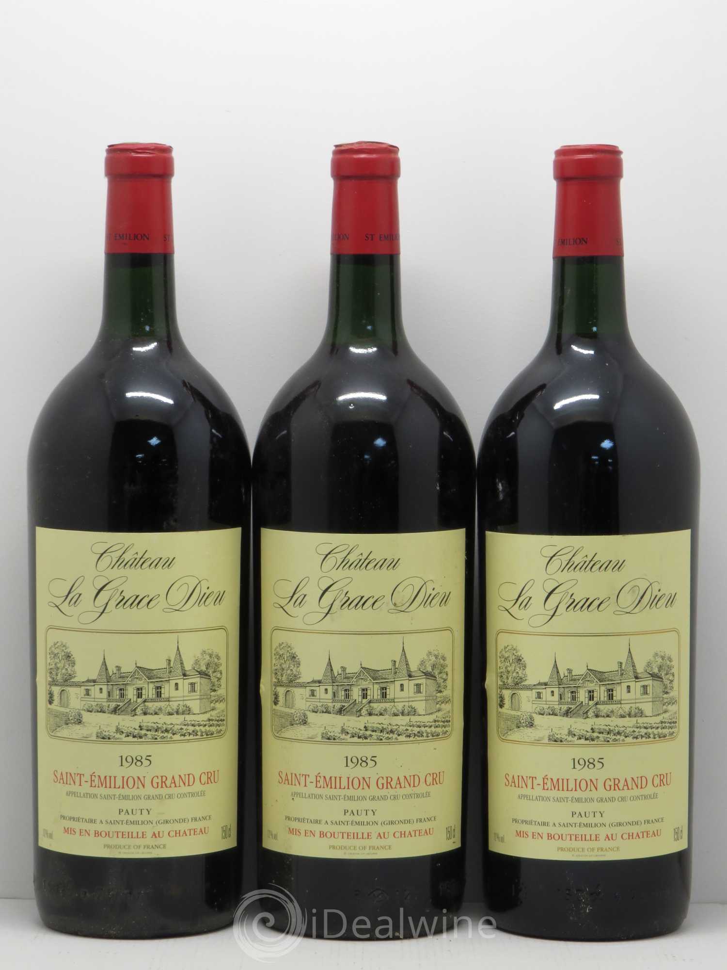 Château la Grâce Dieu (sans prix de réserve) 1985 - Lot de 3 magnums - 0