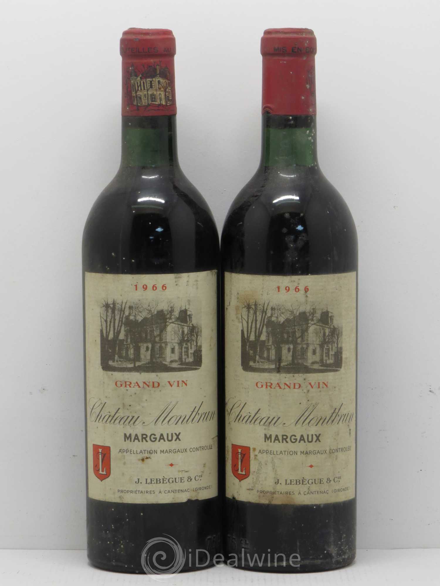 Château Montbrun Cru Bourgeois 1966 - Lot de 2 bouteilles - 0