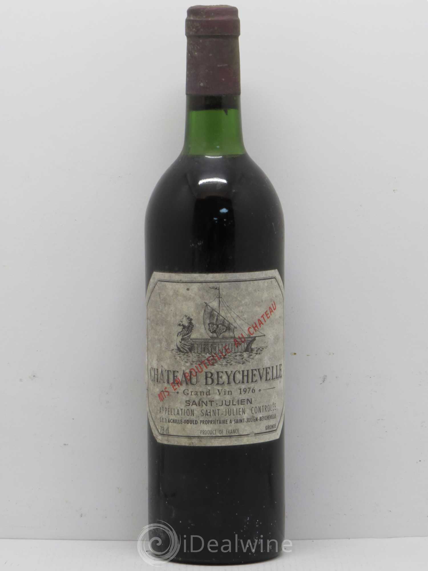 Château Beychevelle 4ème Grand Cru Classé 1976 - Lot de 1 bouteille - 0