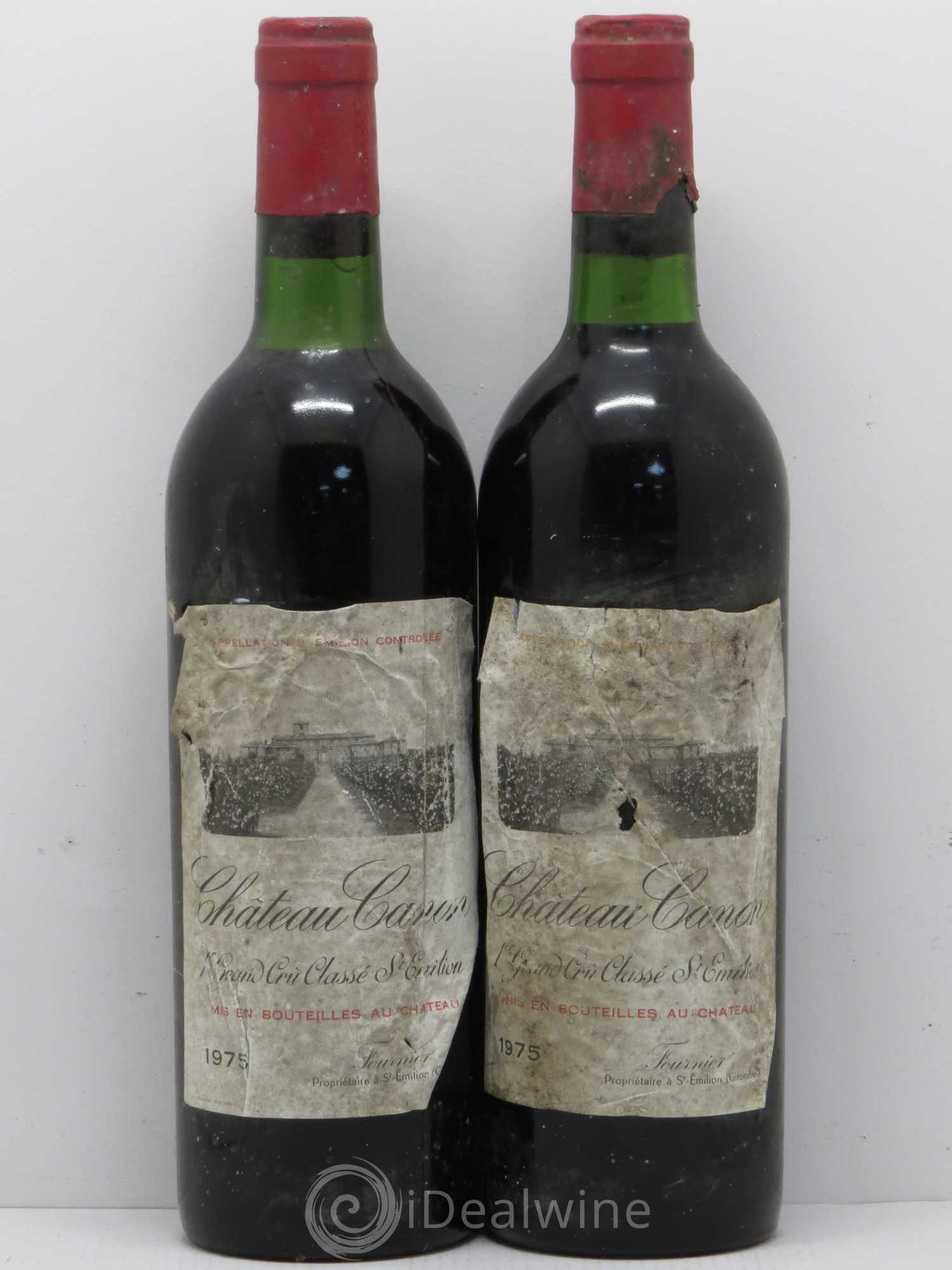 Château Canon 1er Grand Cru Classé B 1975 - Lot de 2 bouteilles - 0
