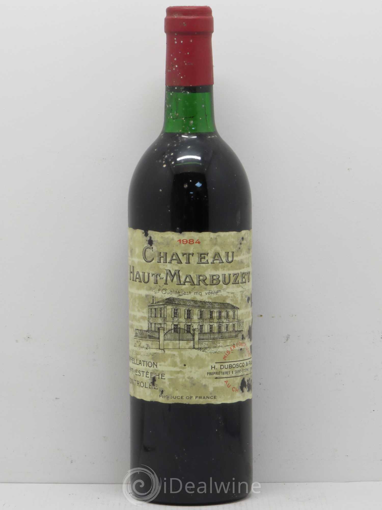Château Haut Marbuzet 1984 - Lot de 1 bouteille - 0