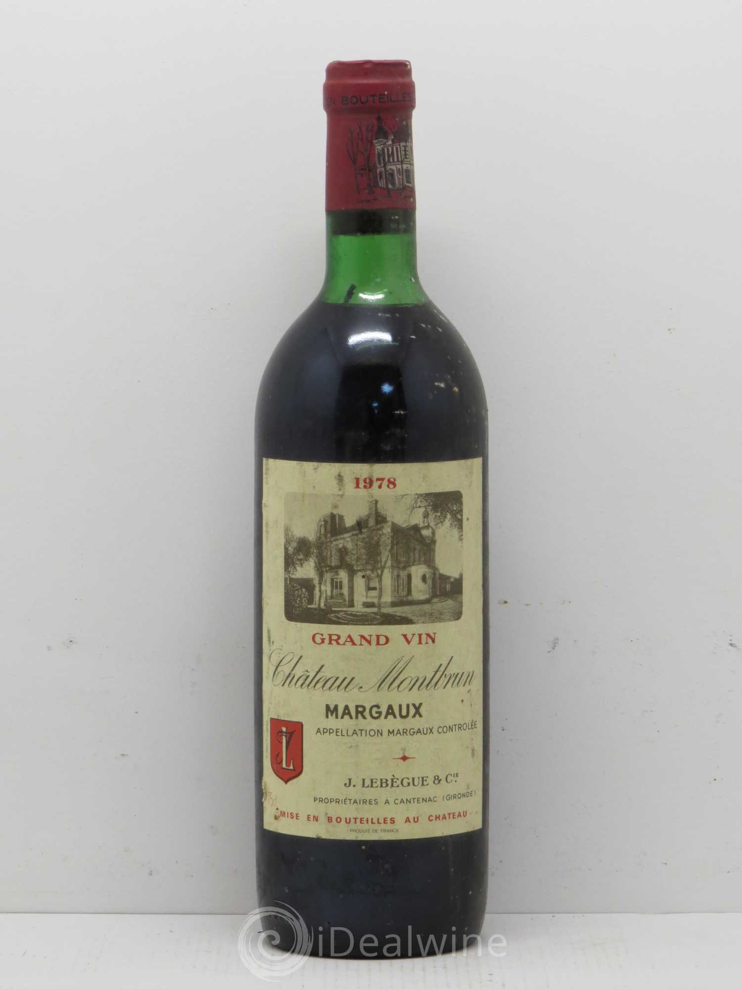 Château Montbrun Cru Bourgeois 1978 - Lot de 1 bouteille - 0