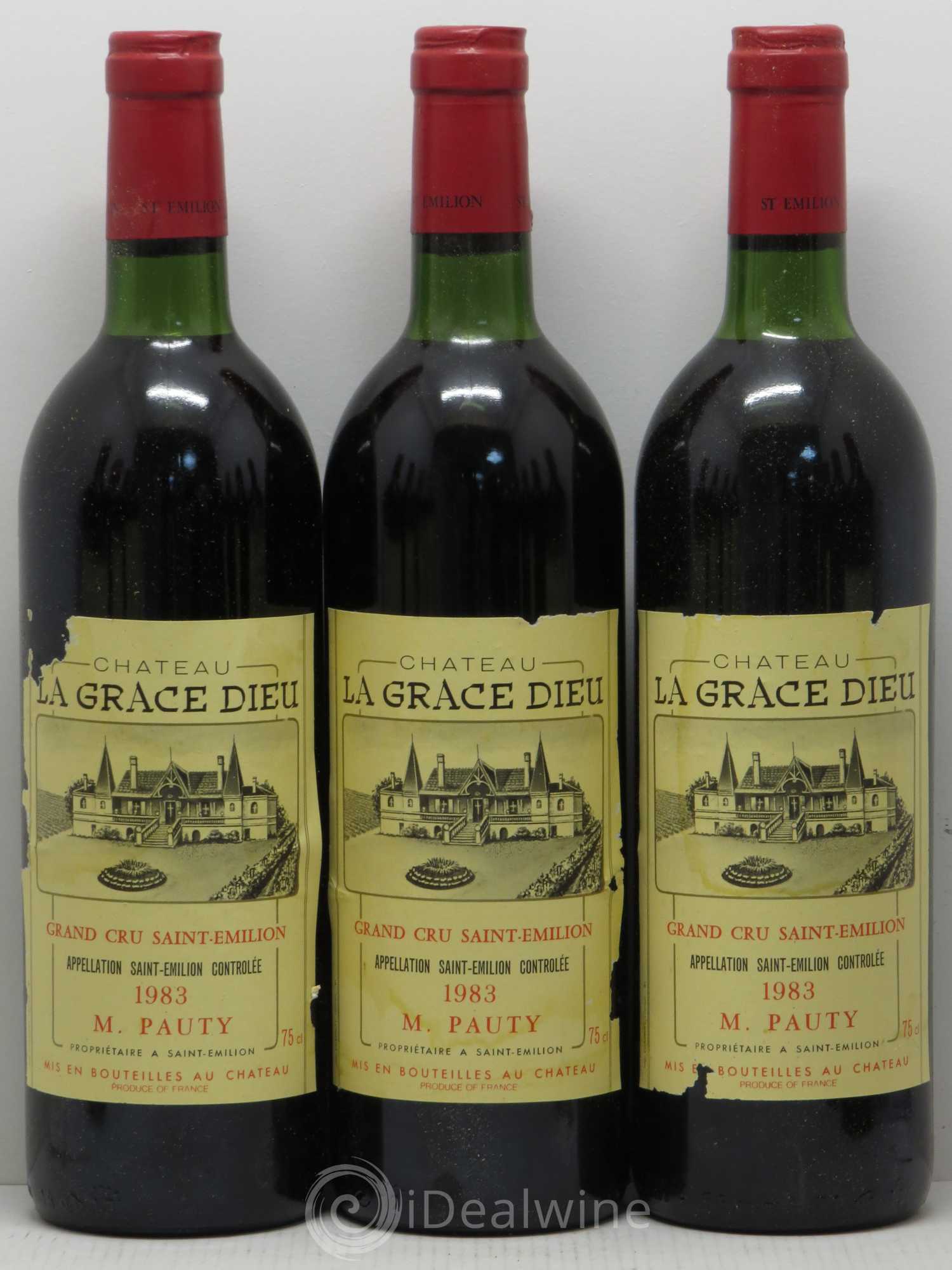Château la Grâce Dieu 1983 - Lot de 12 bouteilles - 1