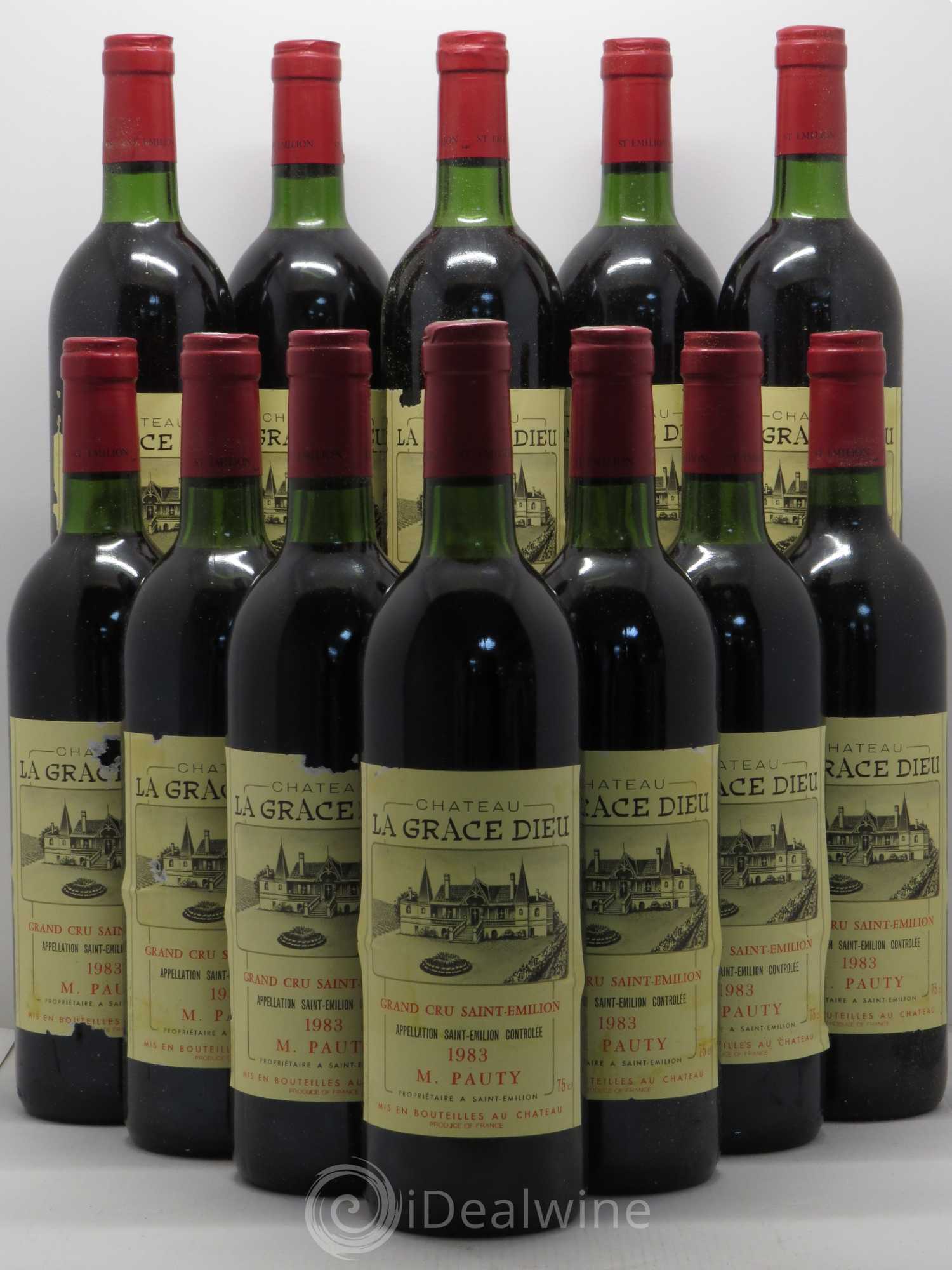 Château la Grâce Dieu 1983 - Lot de 12 bouteilles - 0