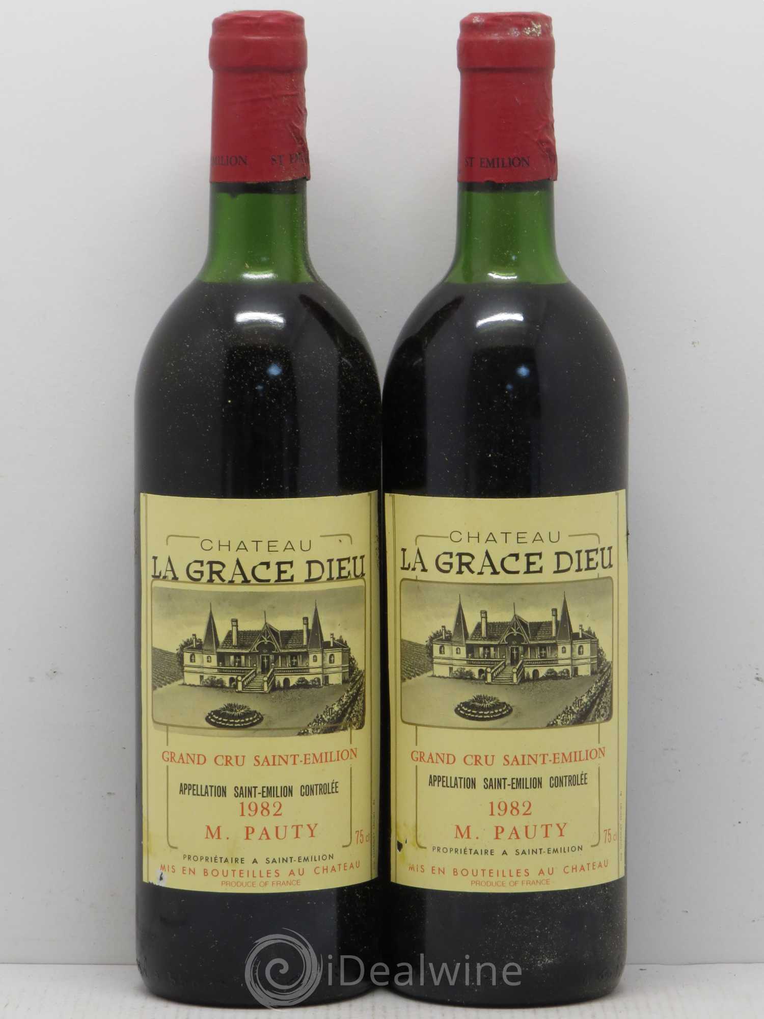 Château la Grâce Dieu 1982 - Lot de 2 bouteilles - 0