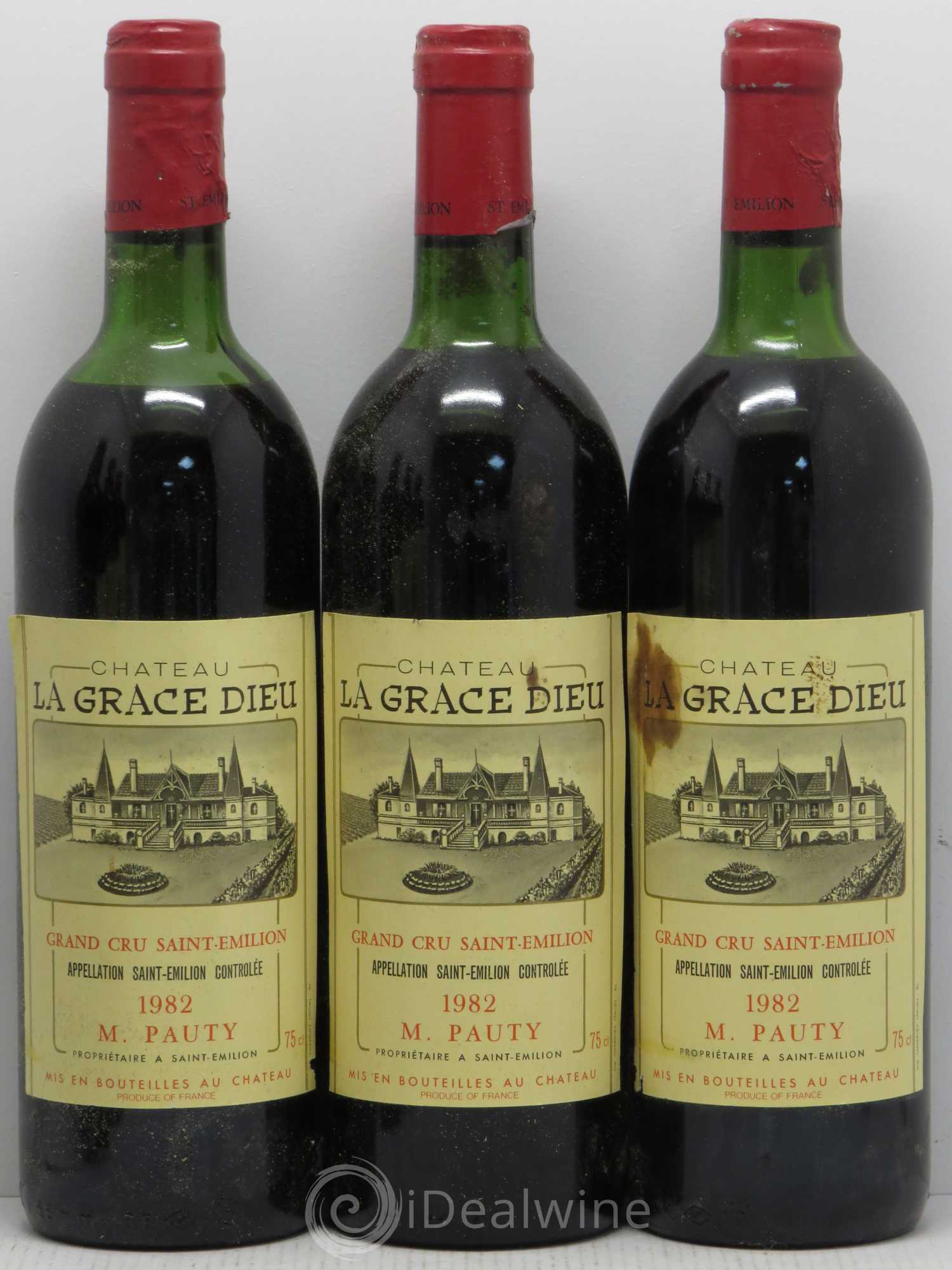 Château la Grâce Dieu 1982 - Lot de 6 bouteilles - 1