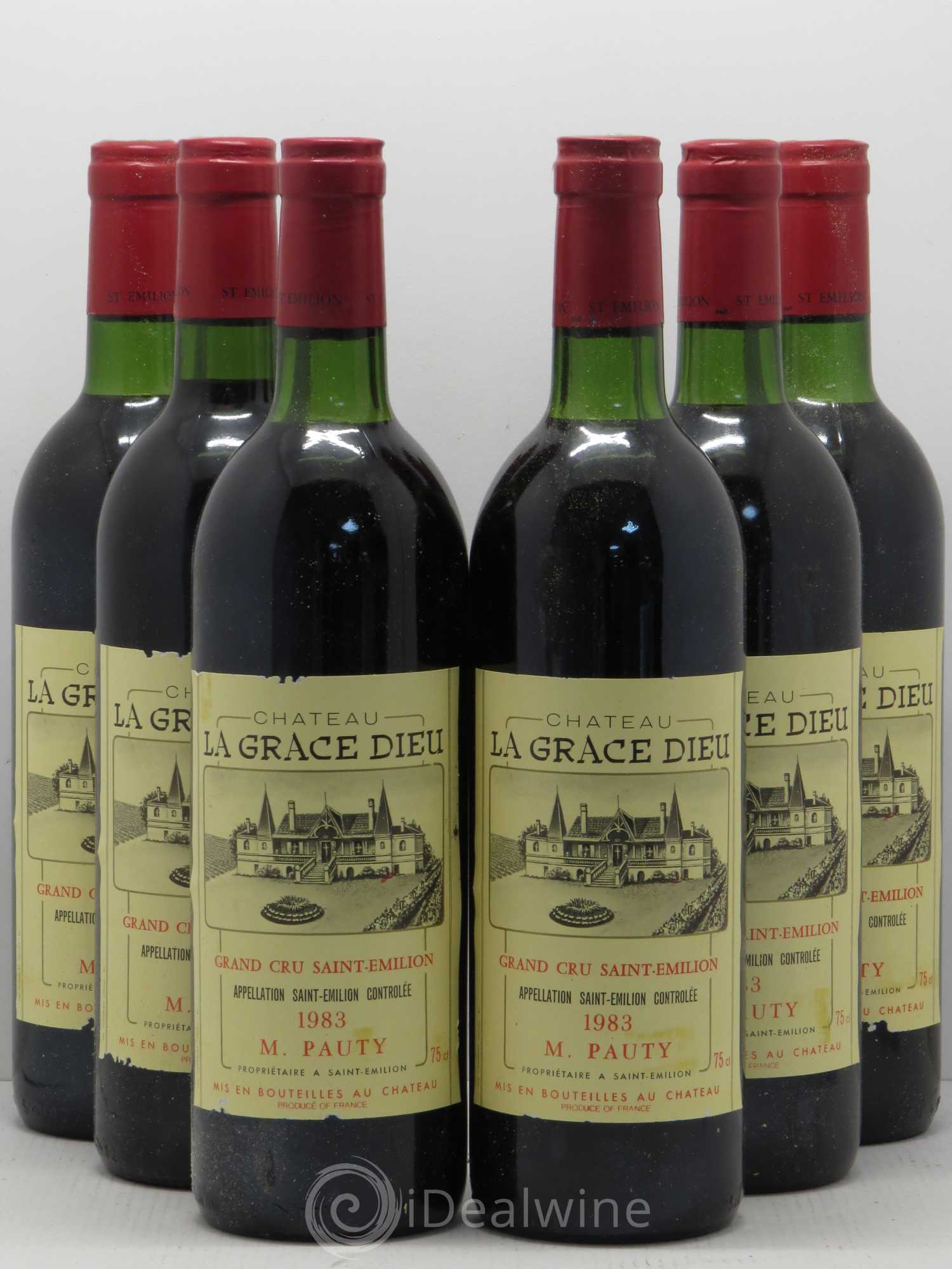 Château la Grâce Dieu 1983 - Lot de 6 bouteilles - 0