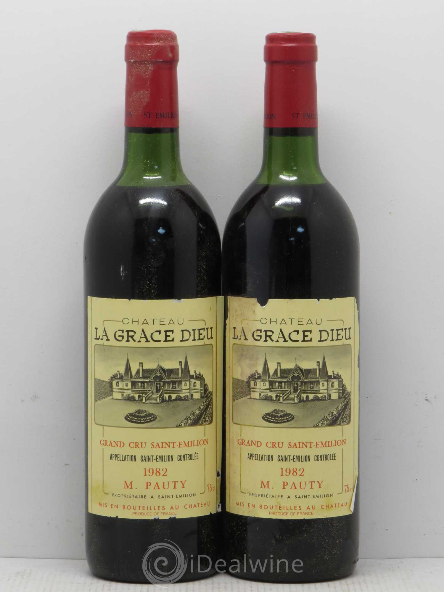 Château la Grâce Dieu 1982 - Lot de 2 bouteilles - 0